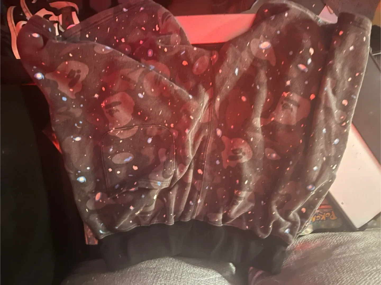 Bathing Ape (BAPE) Galaxy Shark Hoodie, Size XL image indicator(3)