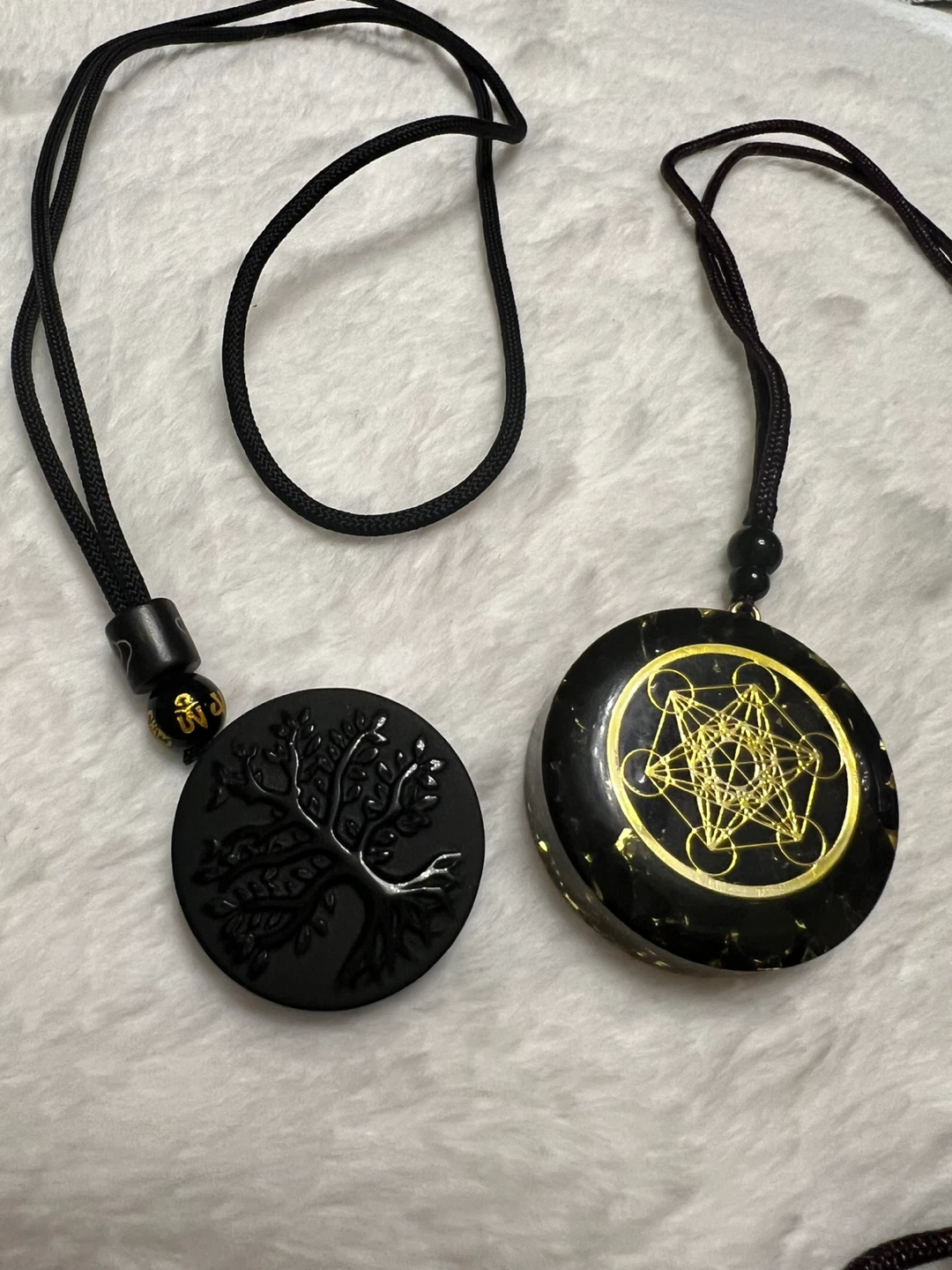 Orgone Energy Pendants - Tree of Life & Metatron's Cube