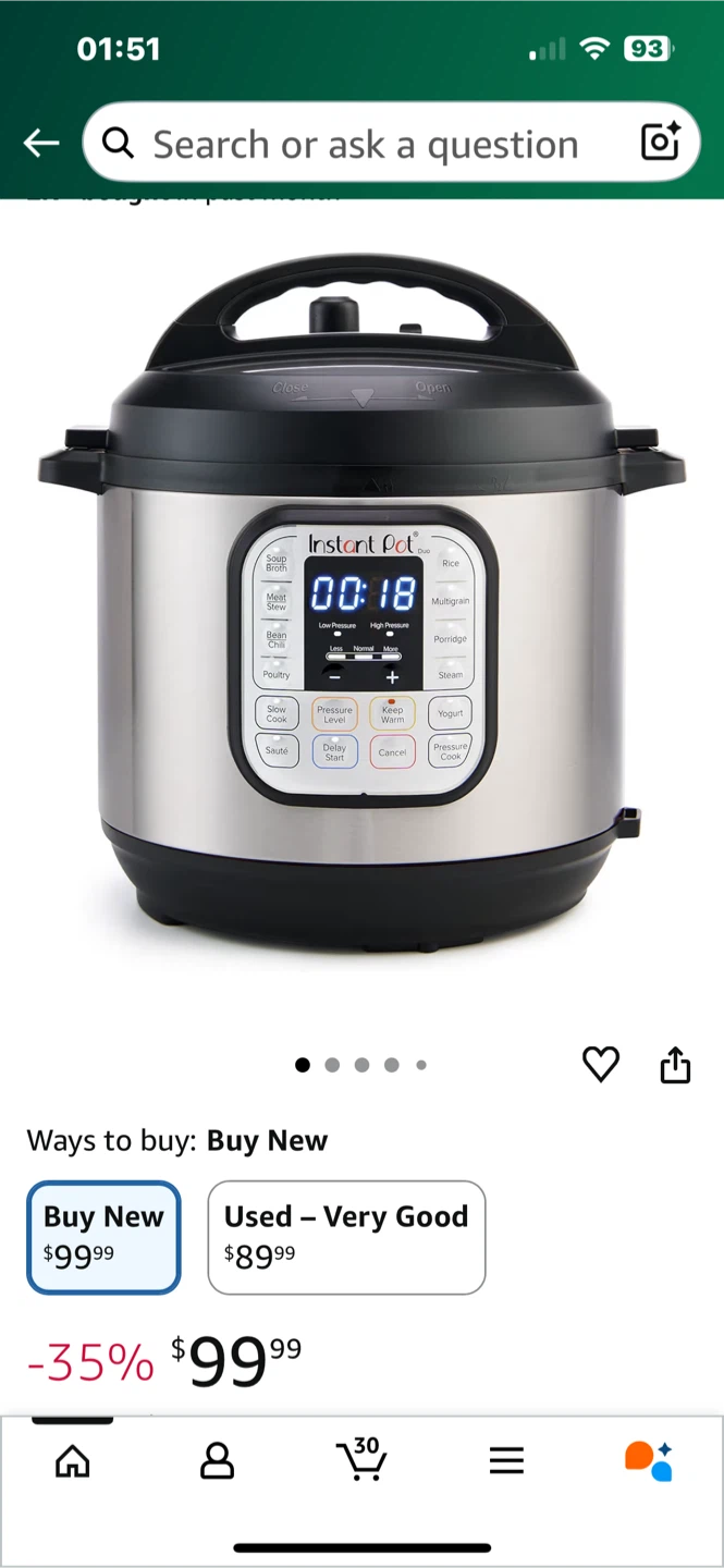 Instant Pot Duo 7-in-1 Electric Pressure Cooker - photo 2