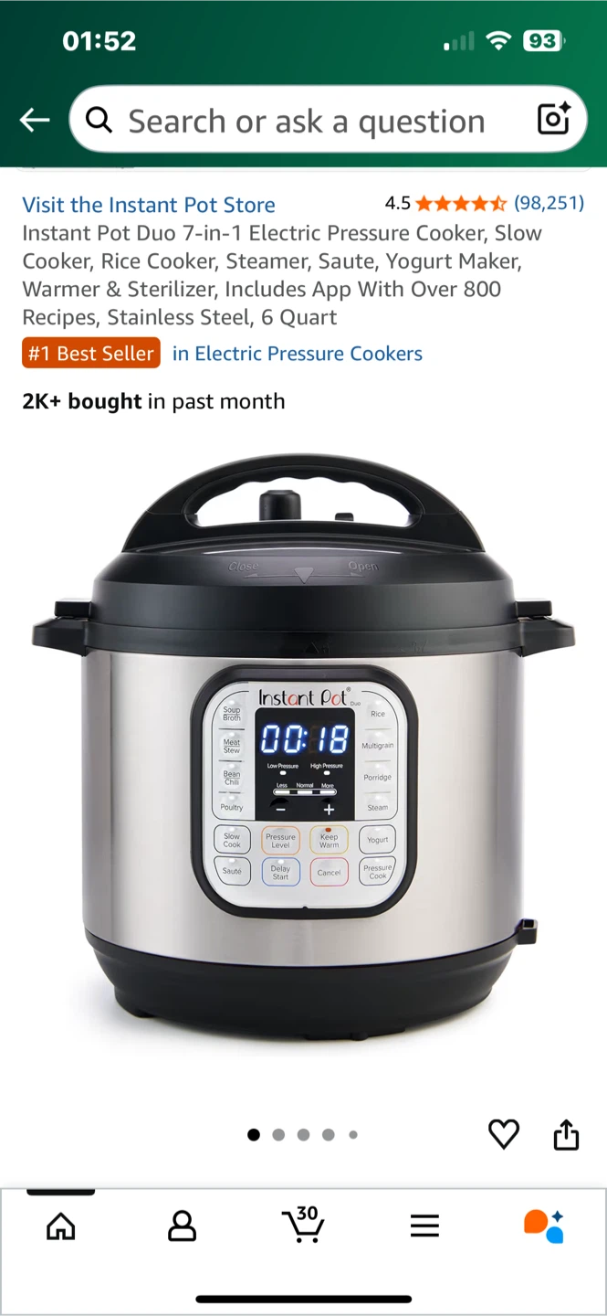Instant Pot Duo 7-in-1 Electric Pressure Cooker - photo 3