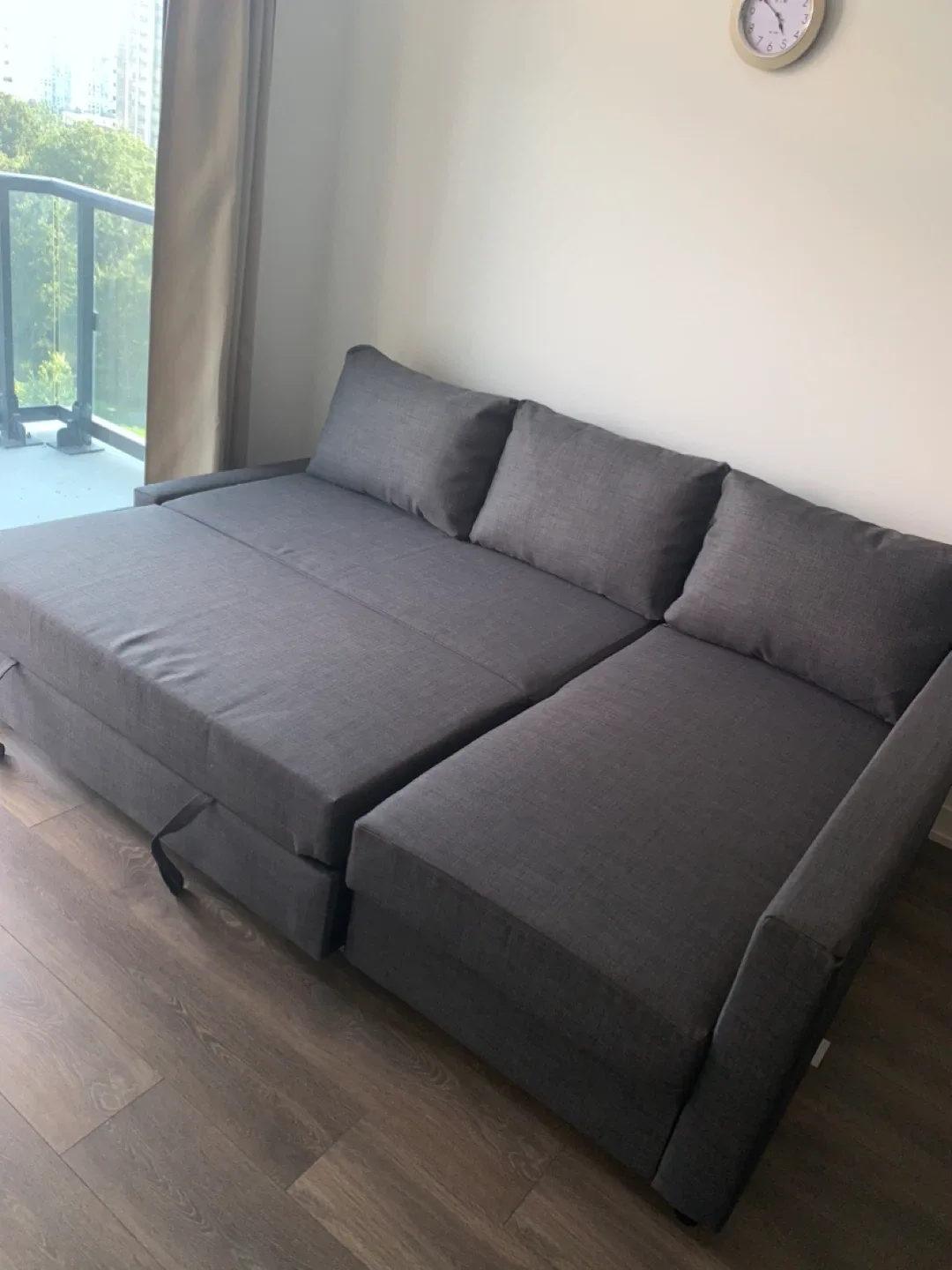 Grey Sleeper Sofa with Chaise image indicator(4)
