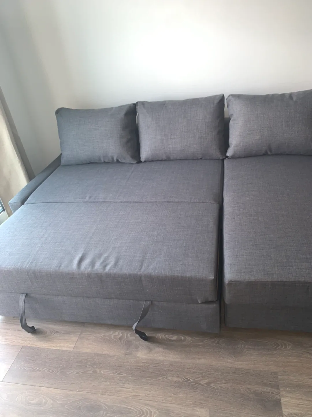 Grey Sleeper Sofa with Chaise image indicator(3)