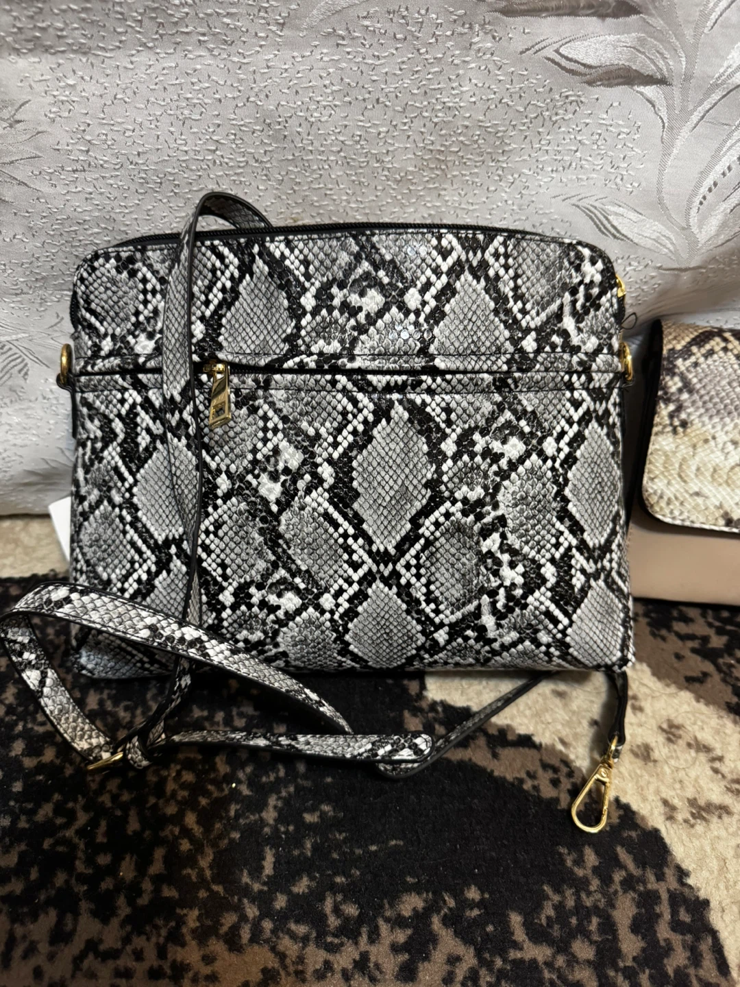 Snakeskin Print Shoulder Bag - photo 2
