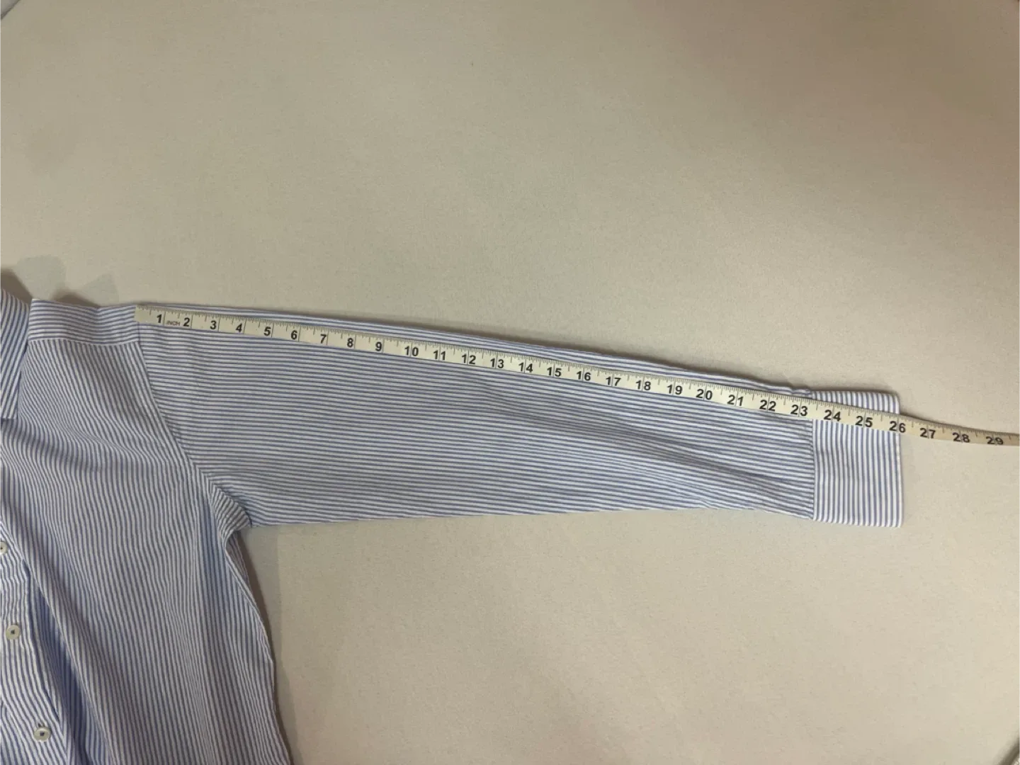 Jack Lipson Blue & White Dress Shirt - 16.5 Small image indicator(6)