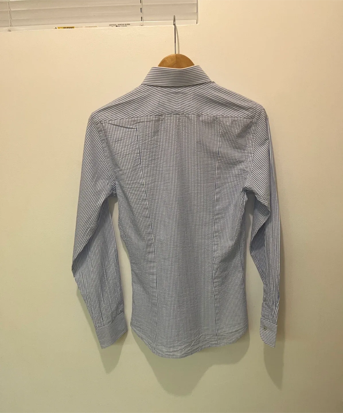 Jack Lipson Blue & White Dress Shirt - 16.5 Small image indicator(2)