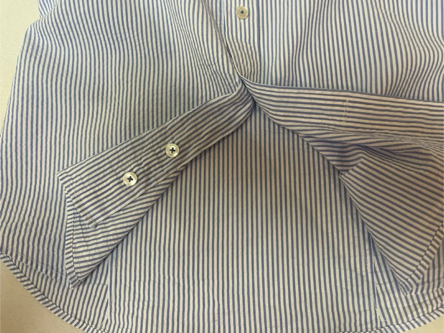 Jack Lipson Blue & White Dress Shirt - 16.5 Small image indicator(5)