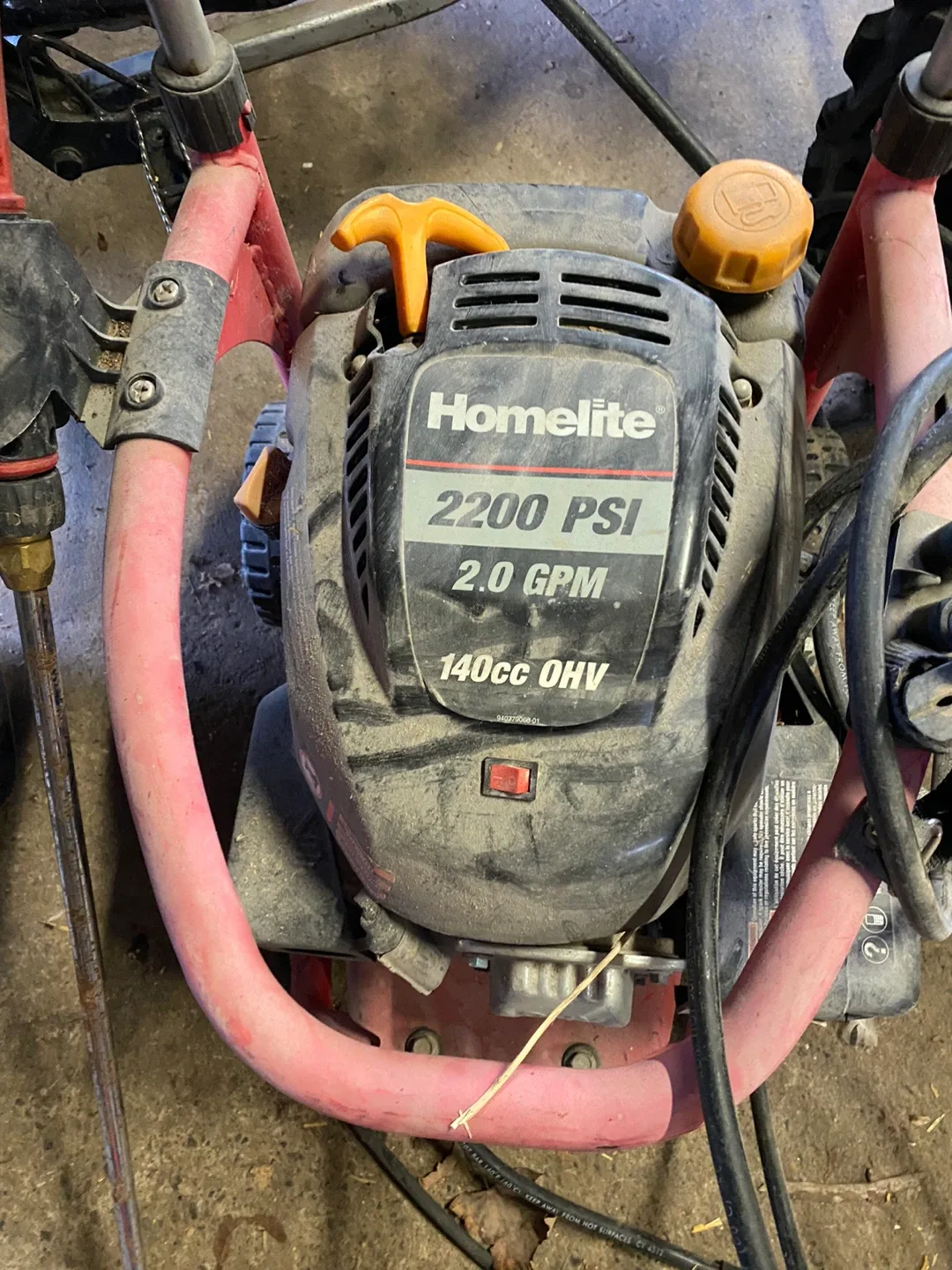 Homelite 2200 PSI Pressure Washer image indicator(2)