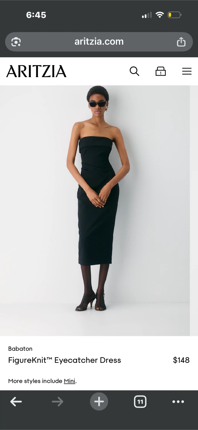 Aritzia Babaton FigureKnit™ Eyecatcher Dress