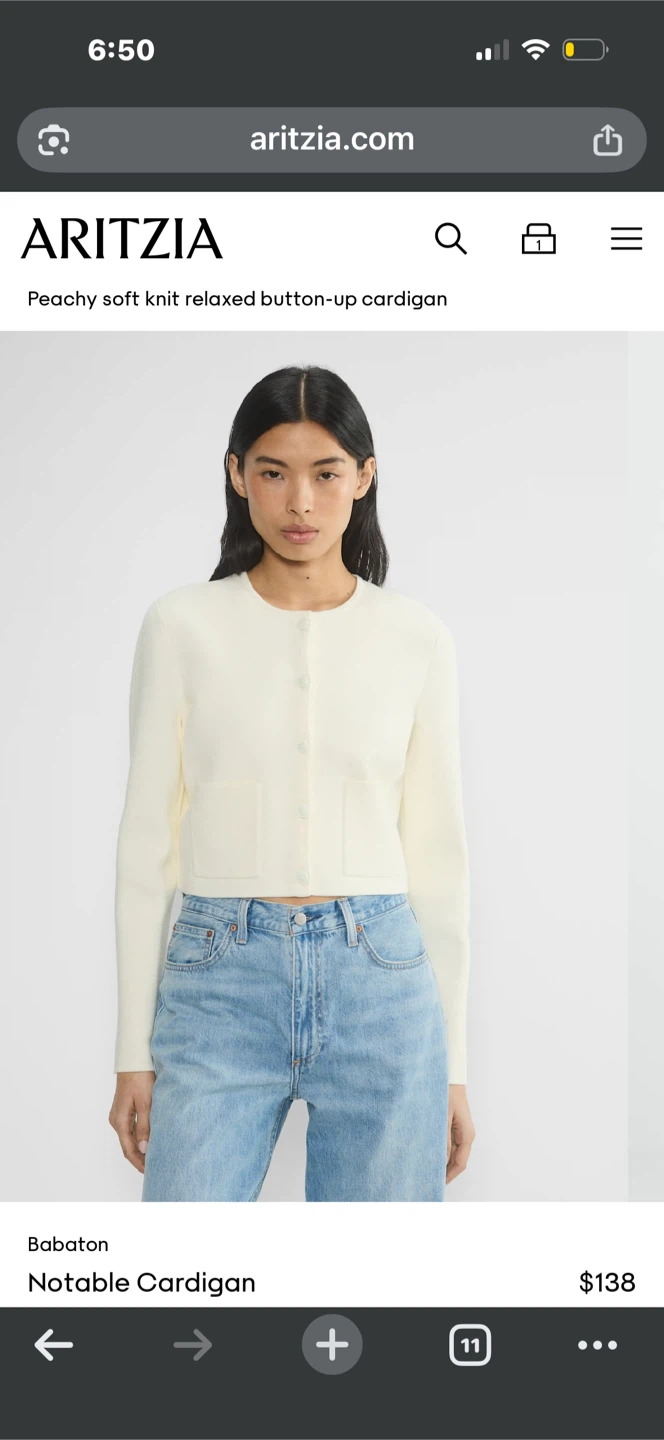 Aritzia Babaton Notable Cardigan