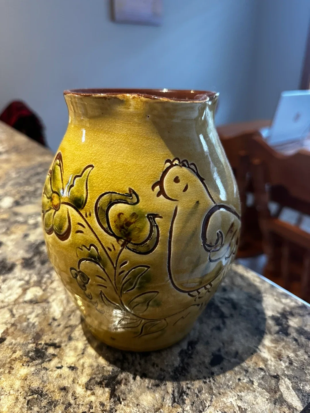 Pottery :  Pitcher with Chicken Design image indicator(2)