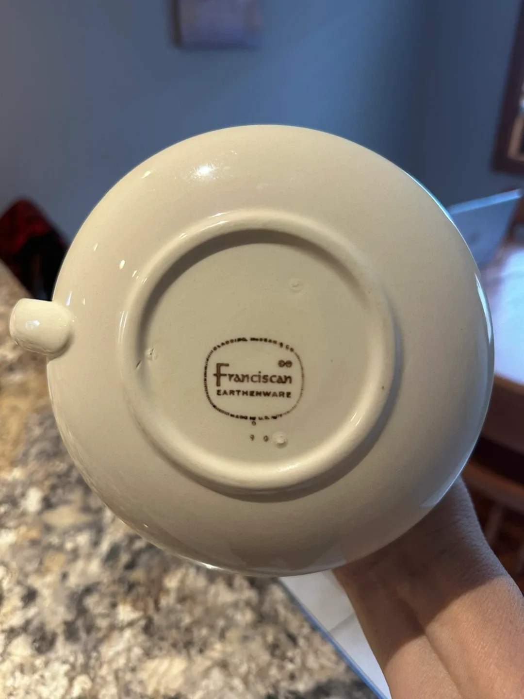 Franciscan Earthenware Creamer & Saucer image indicator(3)