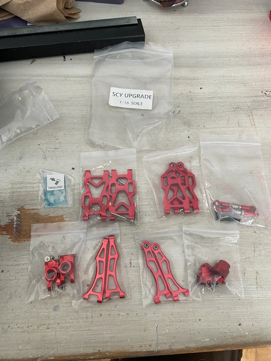 SCY Upgrade 1/16 Scale Parts - Red