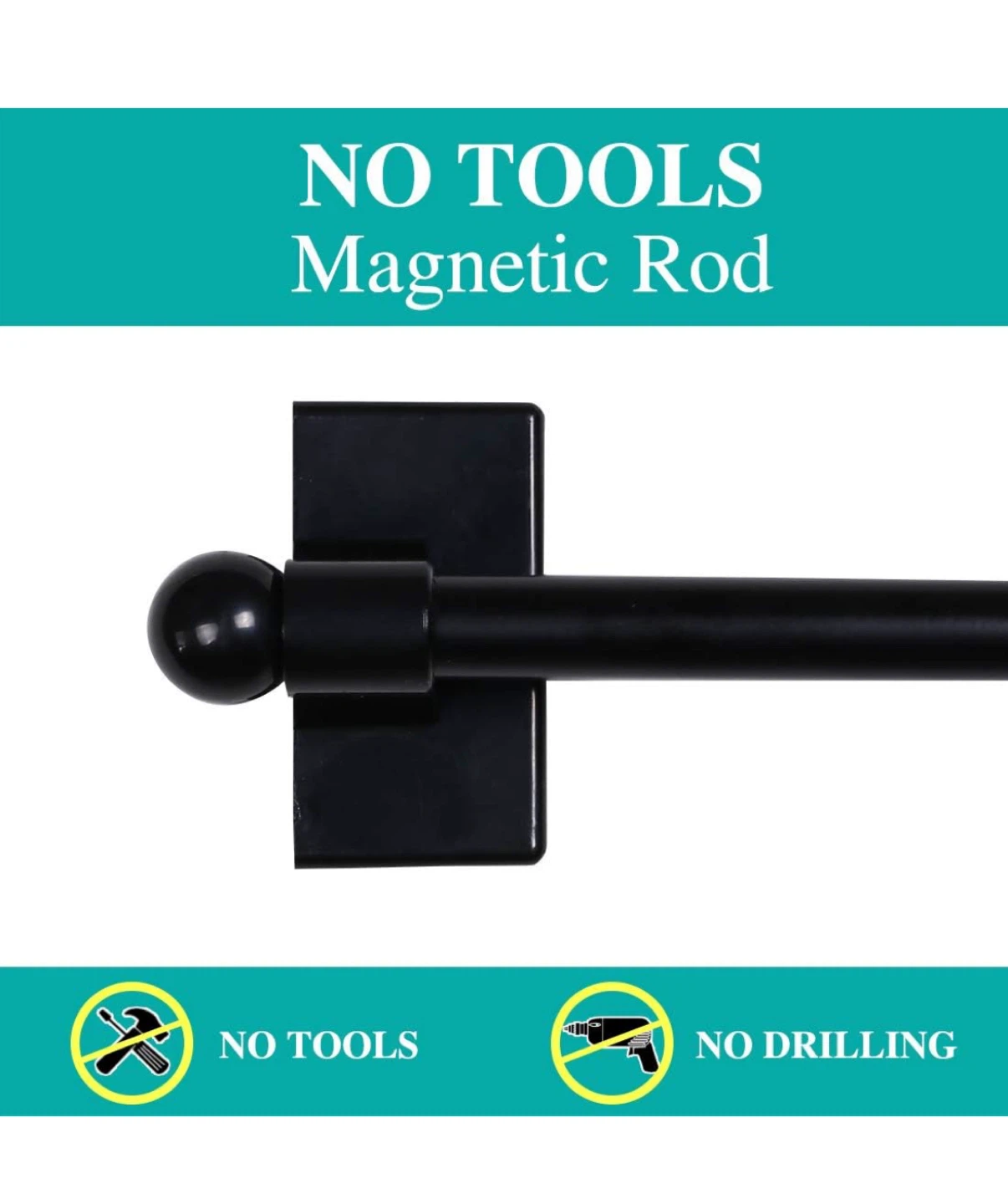 Magnetic Rod - No Tools, Adjustable Length - photo 3