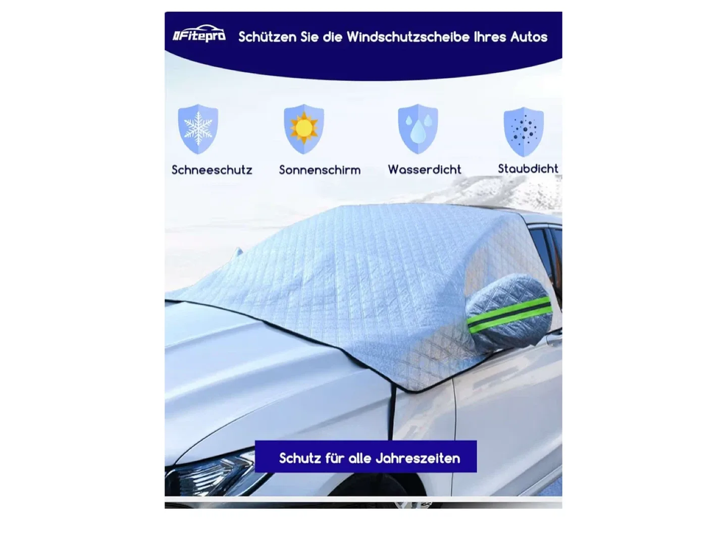 New Pack Car Windshield Snow Cover image indicator(2)