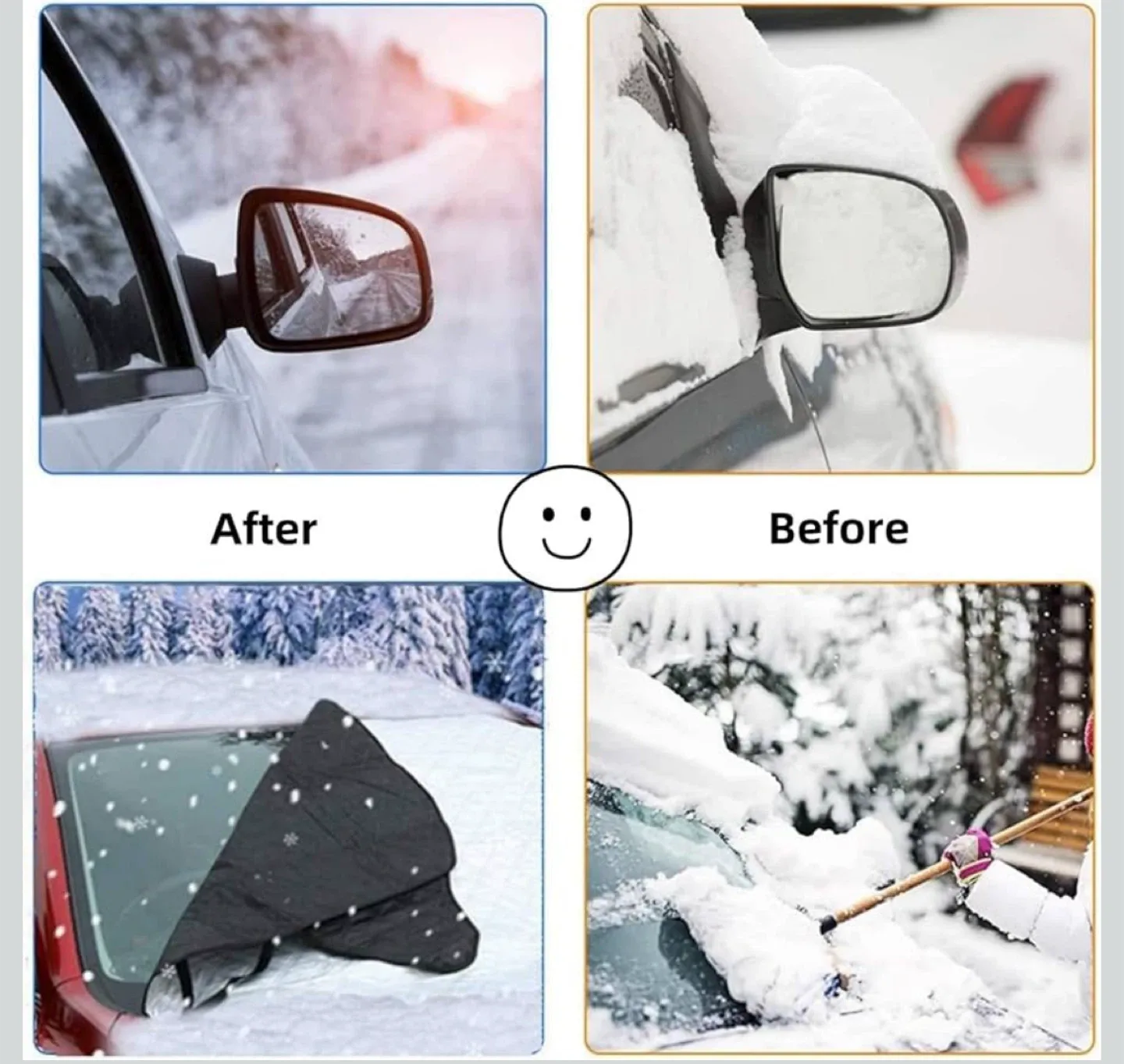 New Pack Car Windshield Snow Cover image indicator(6)
