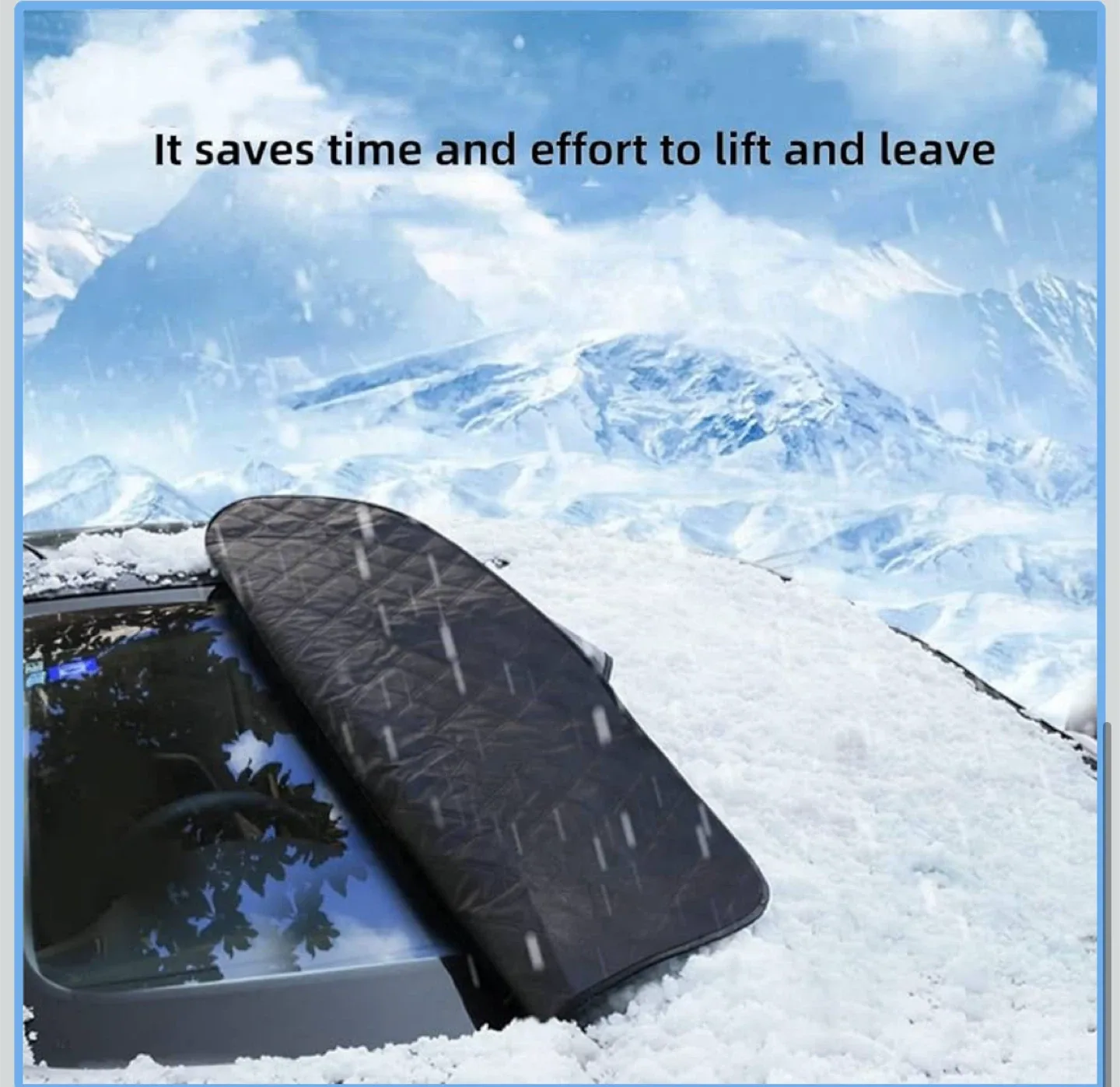 New Pack Car Windshield Snow Cover image indicator(5)