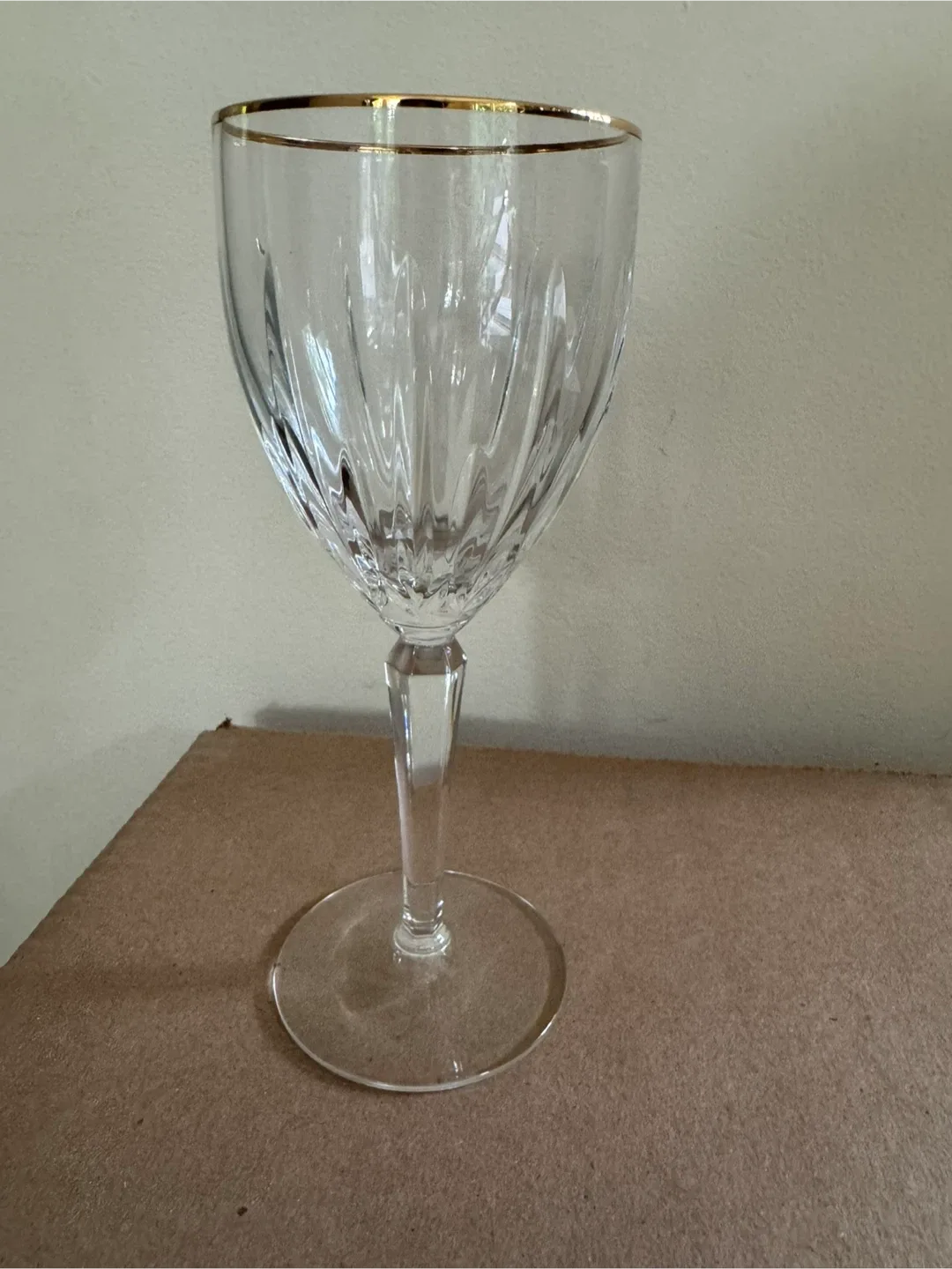 Set of Lenox Crystal Wine & Champagne Glasses with Gold Trim image indicator(3)