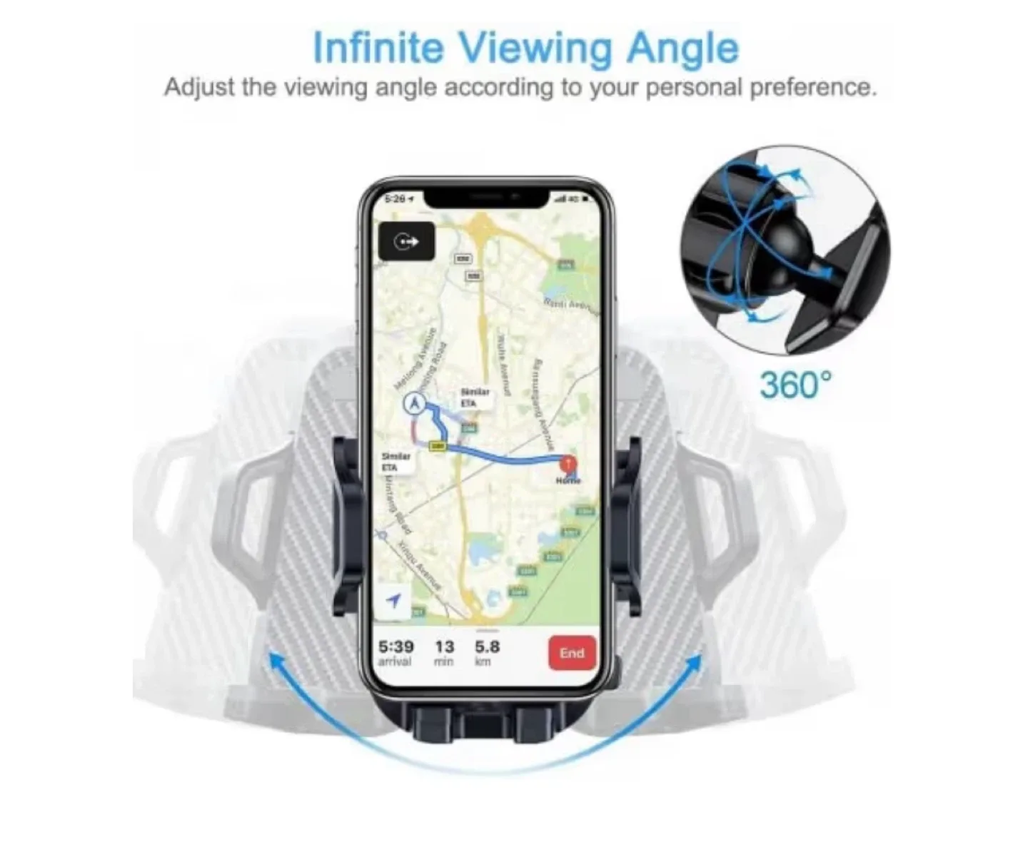 New Pack Universal Car Phone Holder Mount image indicator(5)