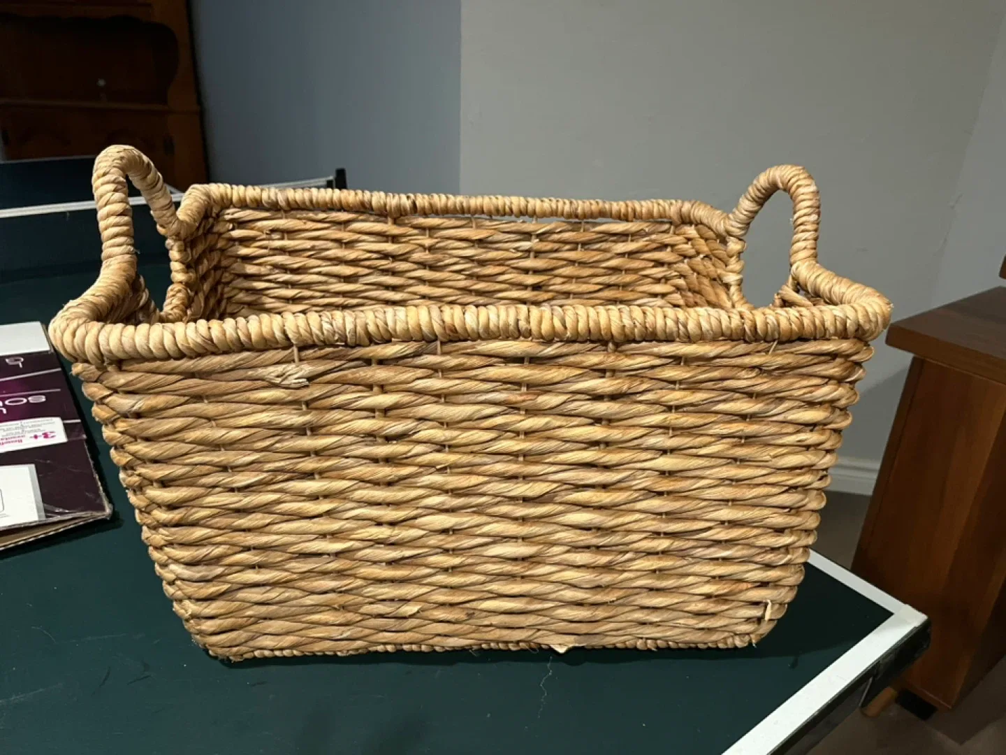 Woven Storage Basket with Handles