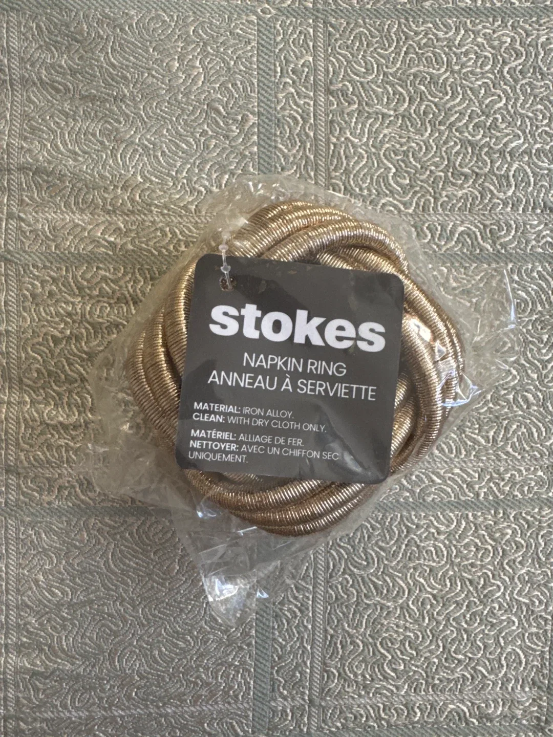 Stokes Napkin Ring - New in Package