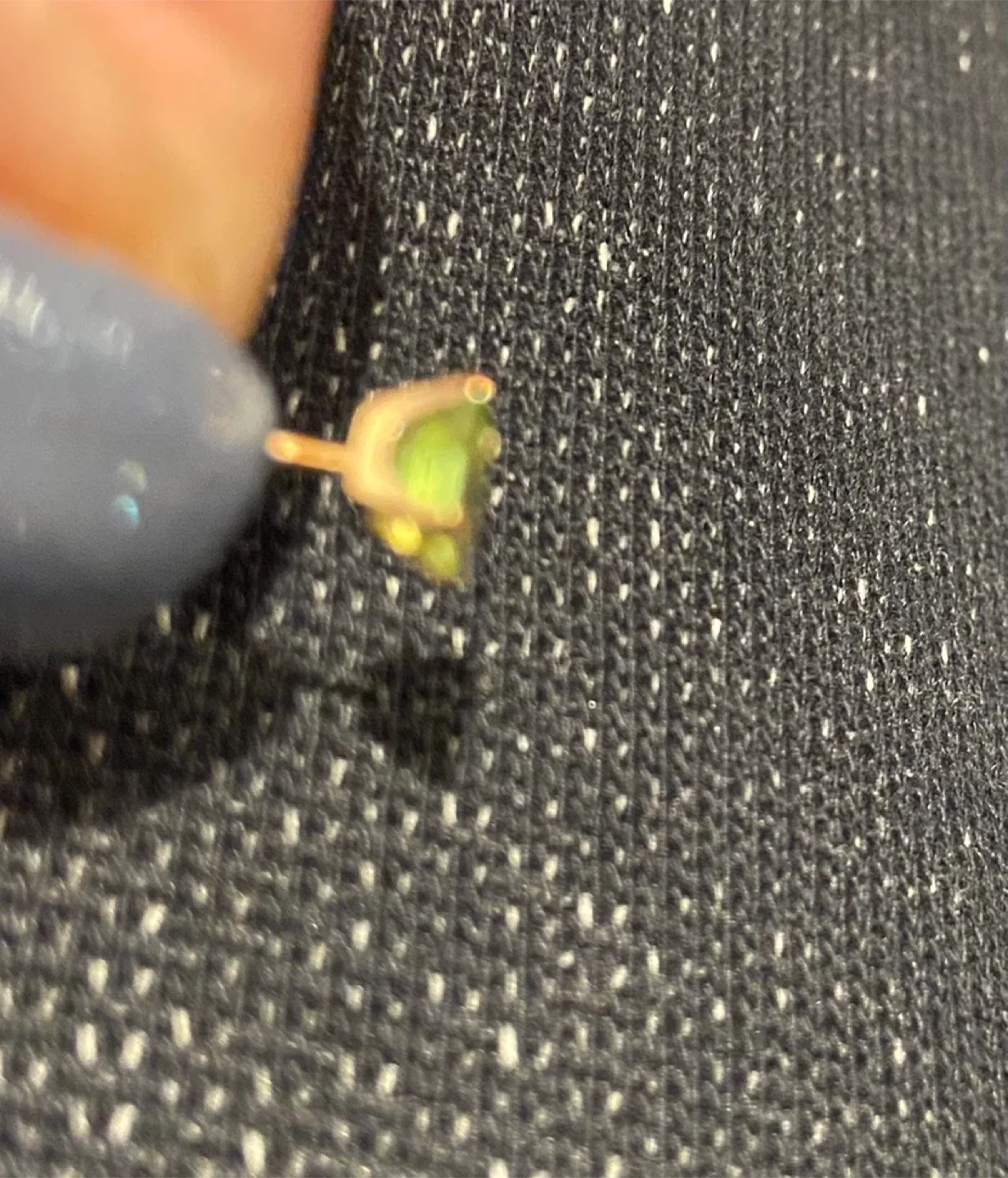 14k Gold Peridot Stud Earrings image indicator(4)