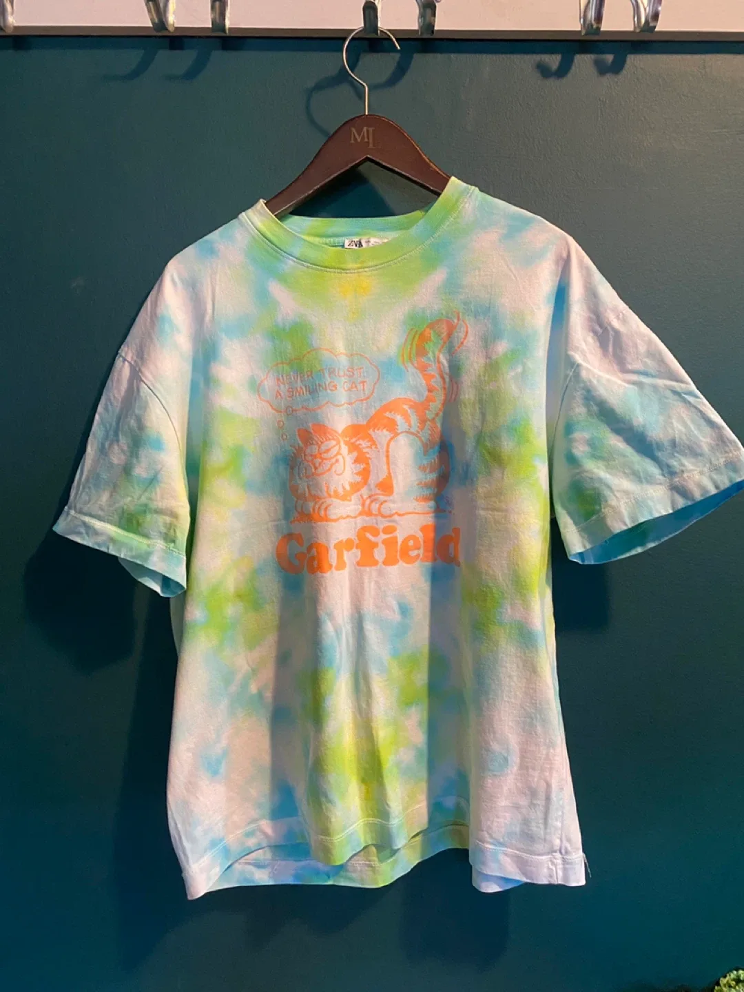 Zara Garfield hand Tie Dye Tee - Men Size L