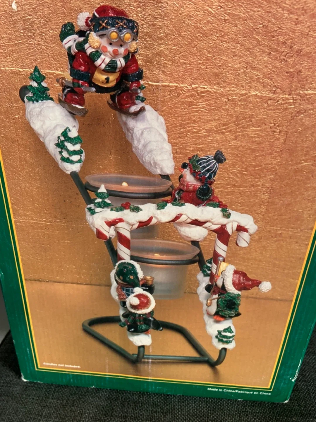 Traditions Snowman Skiing Candle Holder image indicator(2)