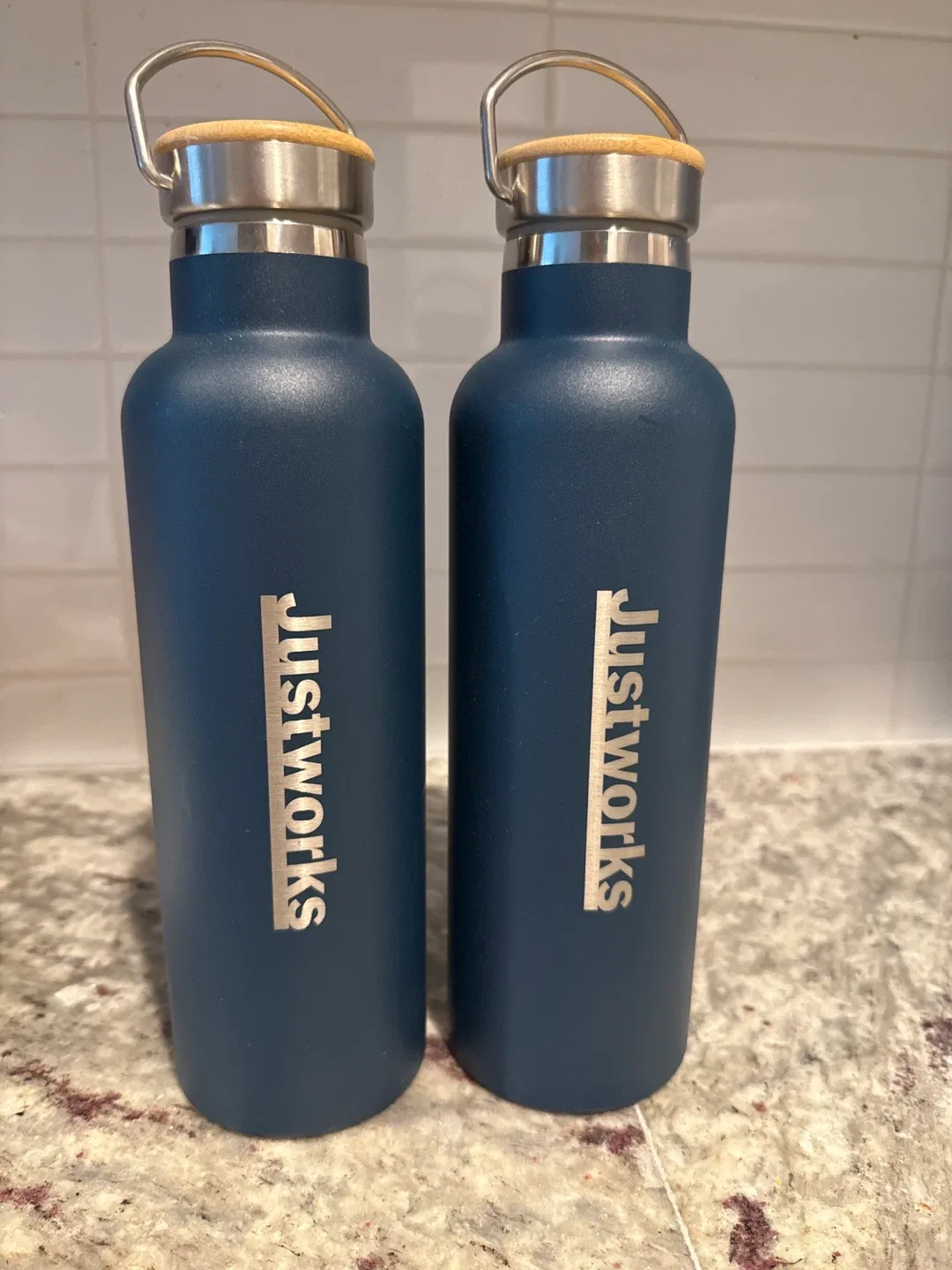 Set of 2 Elemental 25oz Stainless Steel Water Bottles (branded) image indicator(2)