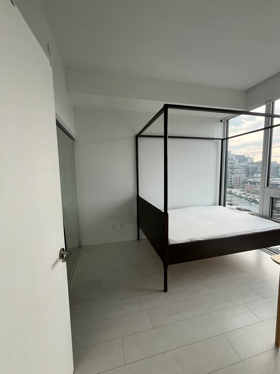 Four Poster Bed Frame - Dark Brown