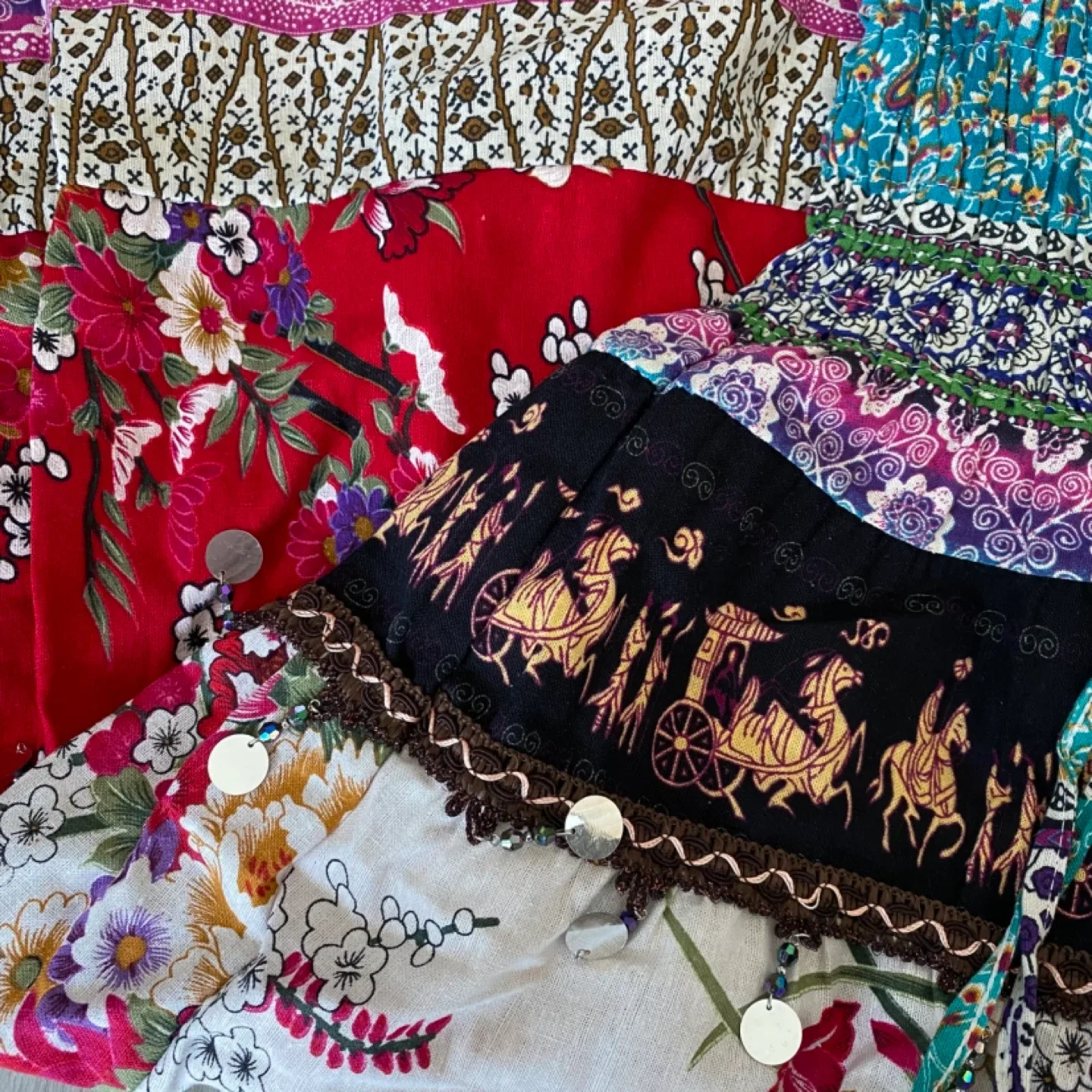 *BRAND NEW* 100% Cotton Boho Patchwork Maxi Dress (S) image indicator(3)