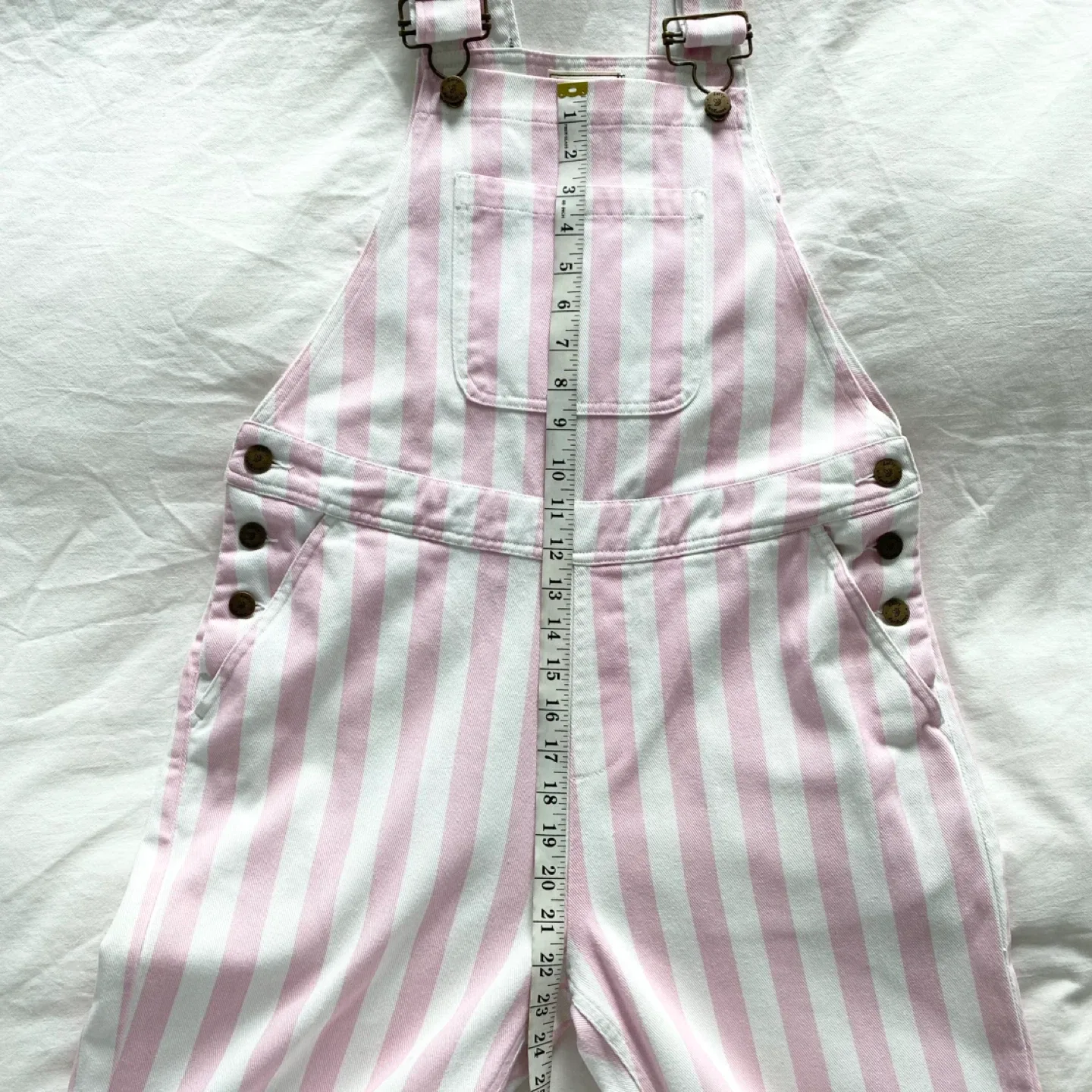 Dotty Dungaree Striped Overalls image indicator(7)