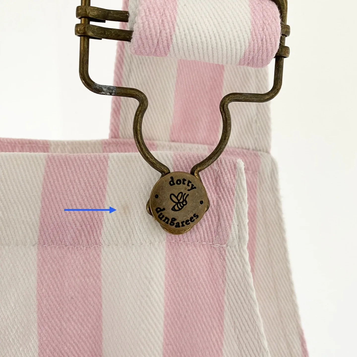 Dotty Dungaree Striped Overalls image indicator(10)