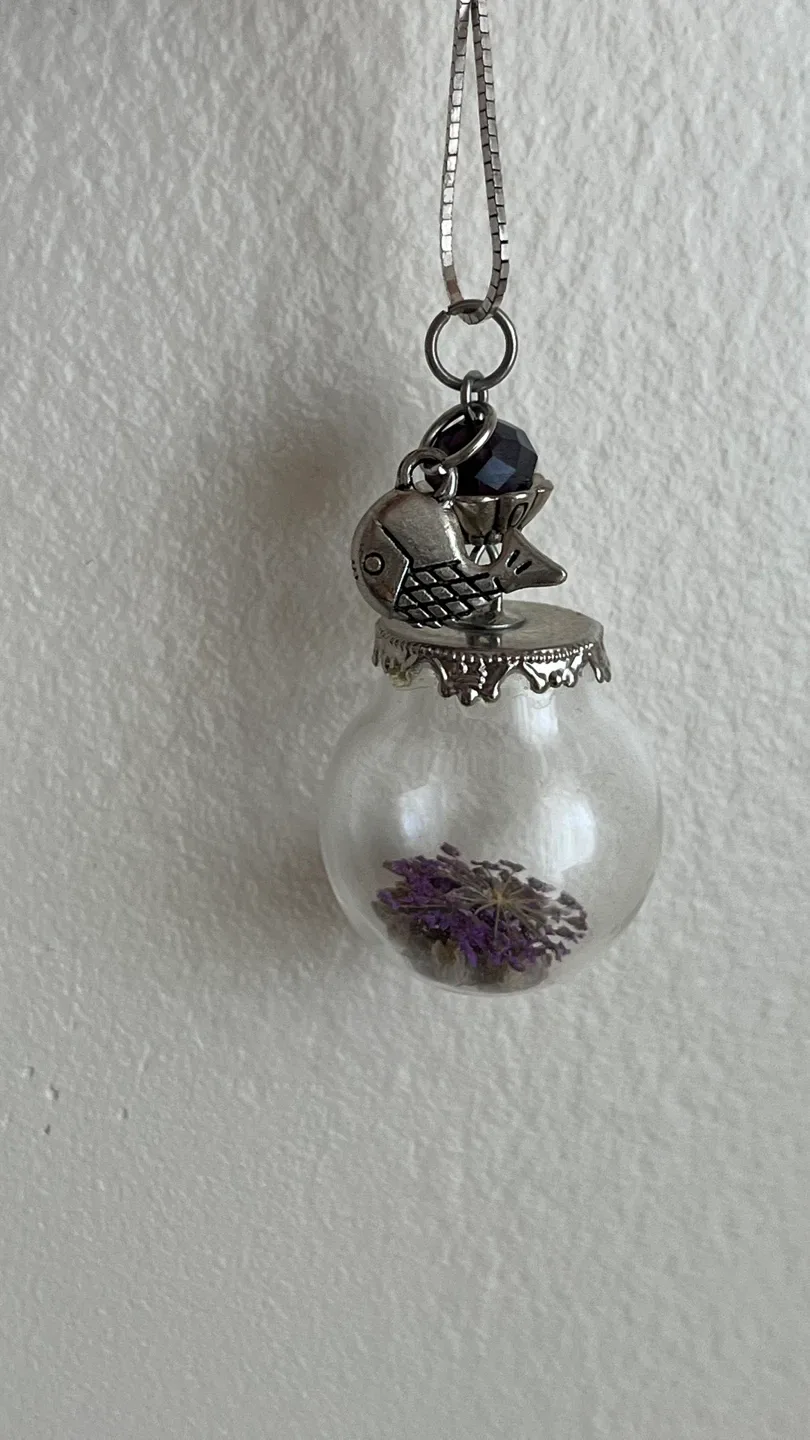 Handmade Glass Orb Pendant