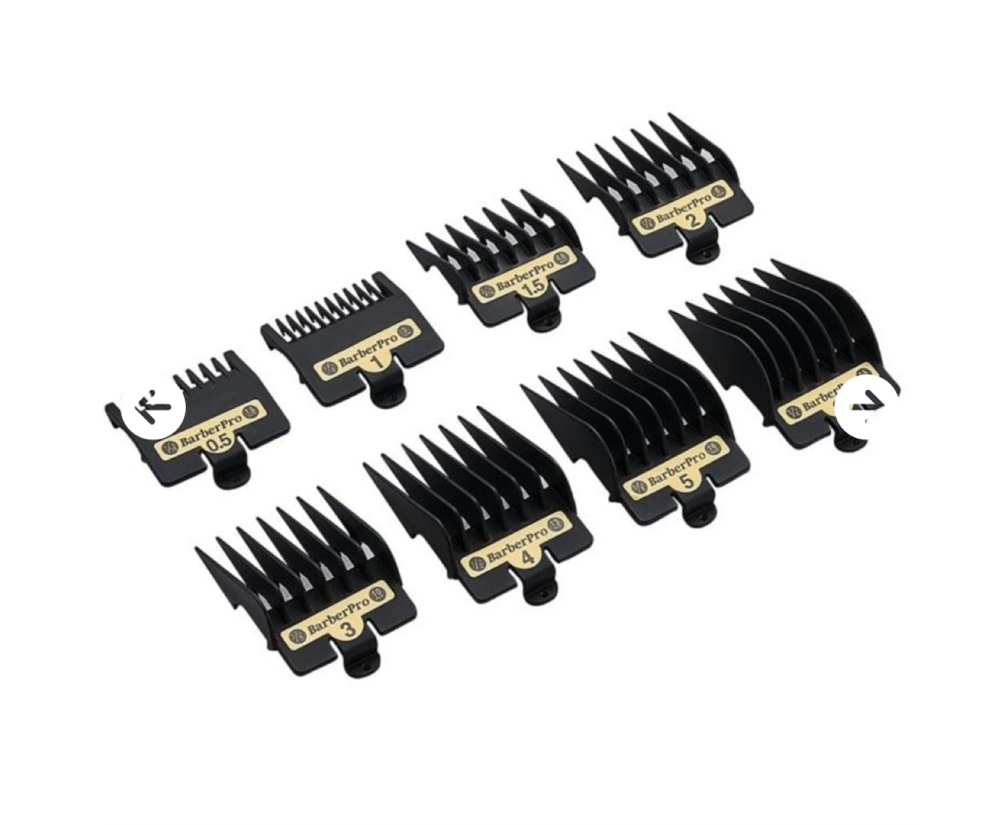 8PCS Clipper Guards for BaBylissPRO Clippers