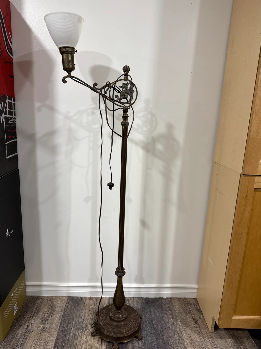Vintage Style Floor Lamp / cast iron - photo 4