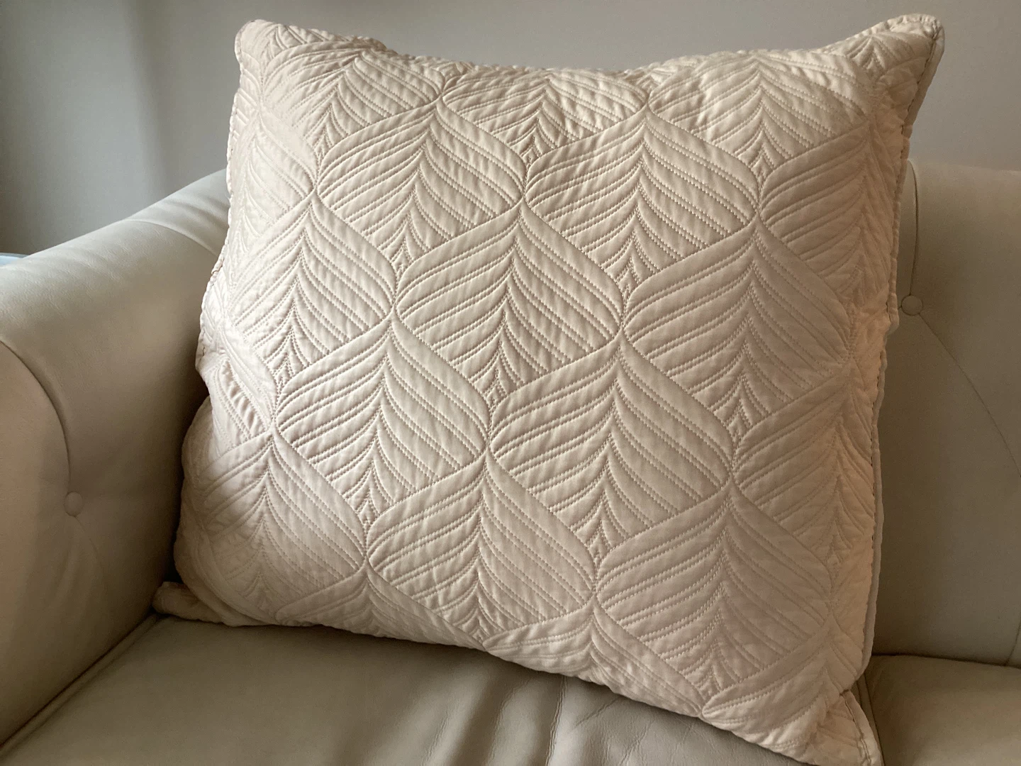 Tahari Home Throw Pillow Beige Decor 26x26