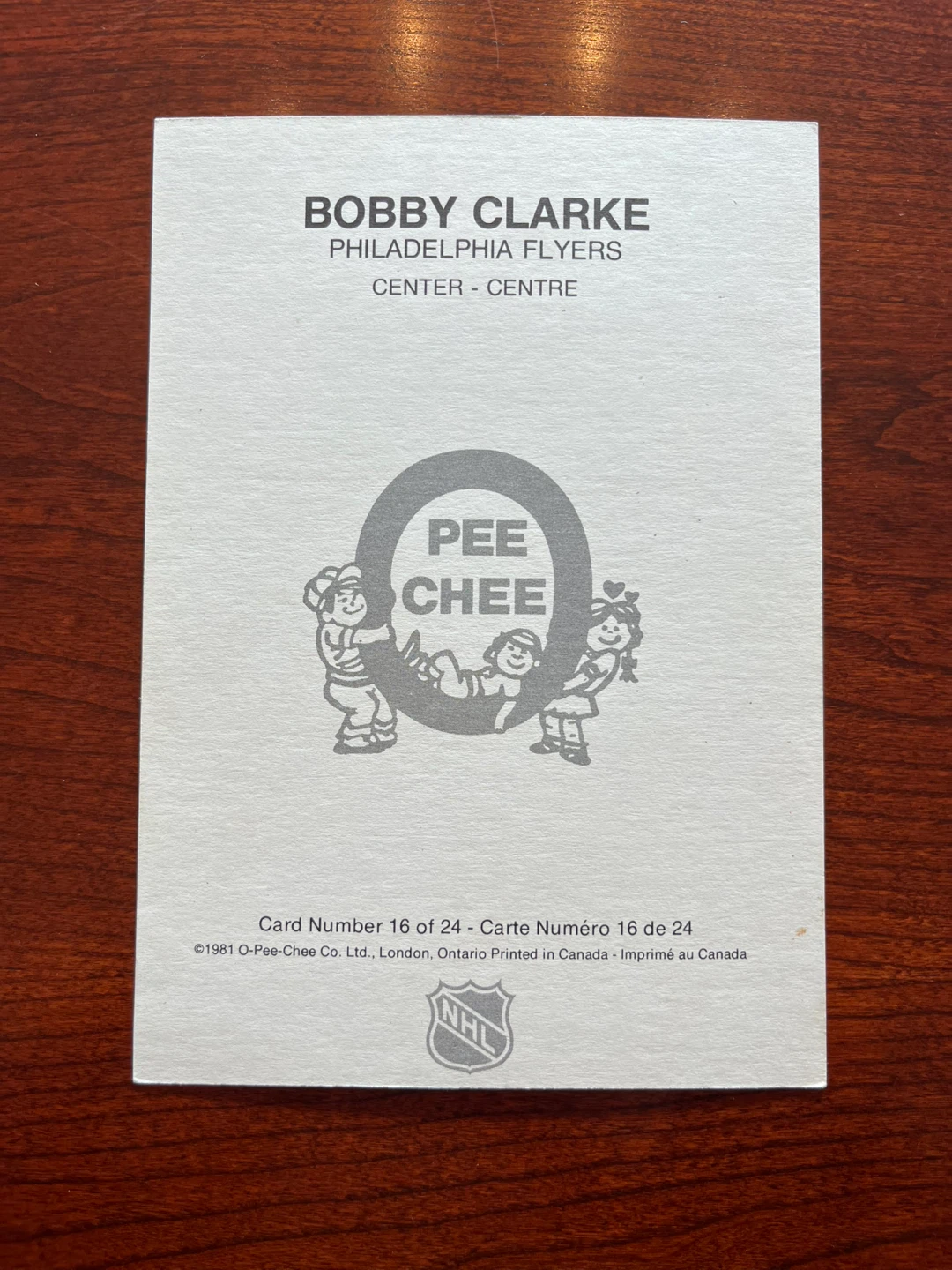 Bobby Clarke Hockey Card - photo 2