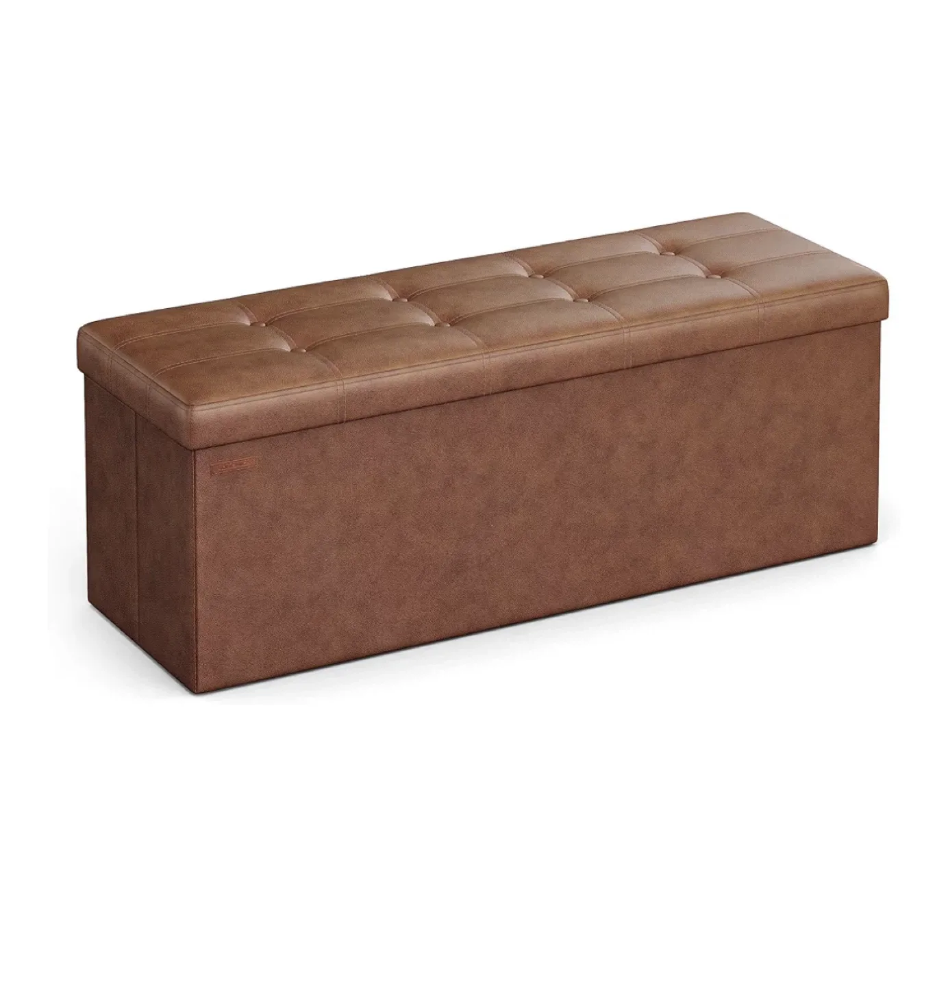 Storage Ottoman Bench, Coffee Brown