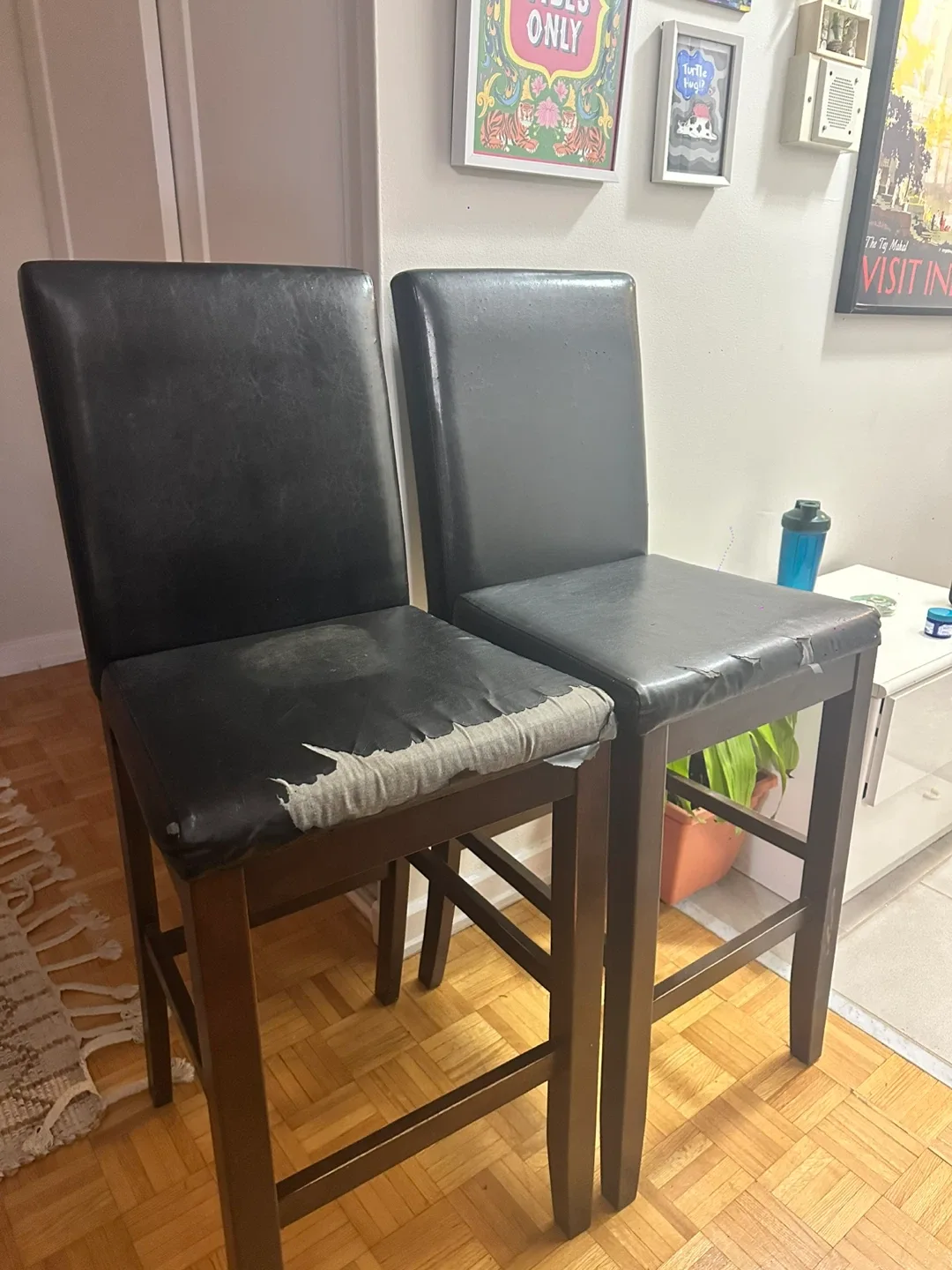 Black Bar Stools - Set of 2 image indicator(5)