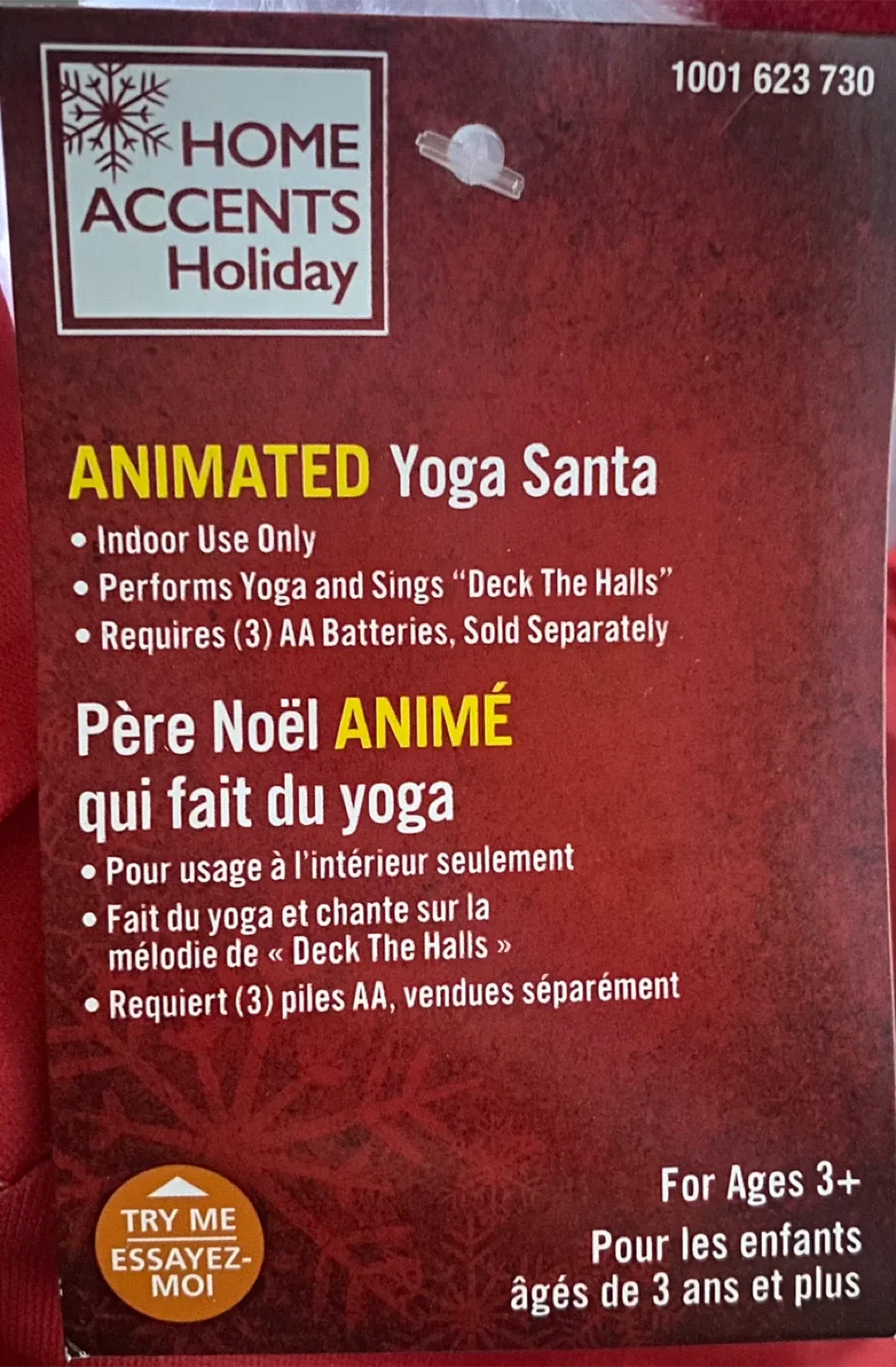 Home Accents Holiday Animated Yoga Santa image indicator(3)