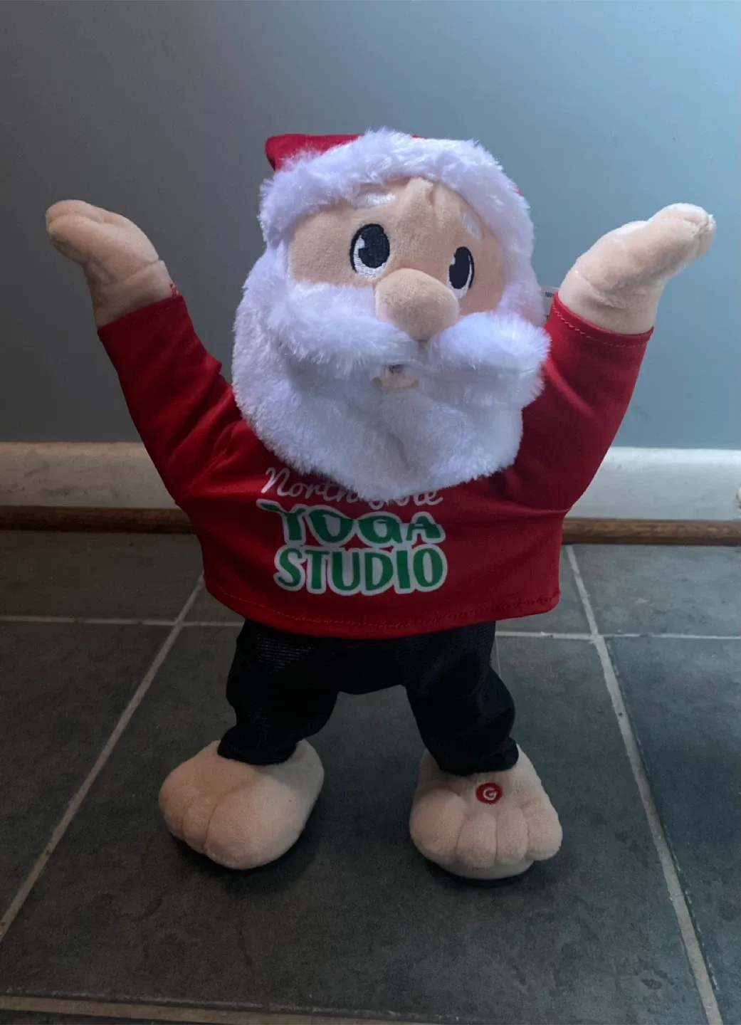 Home Accents Holiday Animated Yoga Santa