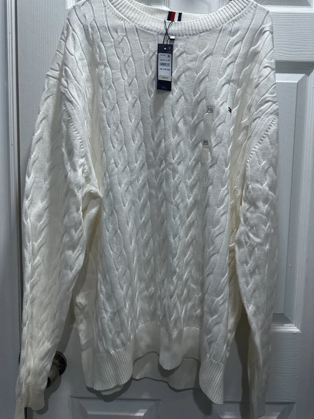 Tommy Hilfiger White Cable Knit Sweater - photo 5