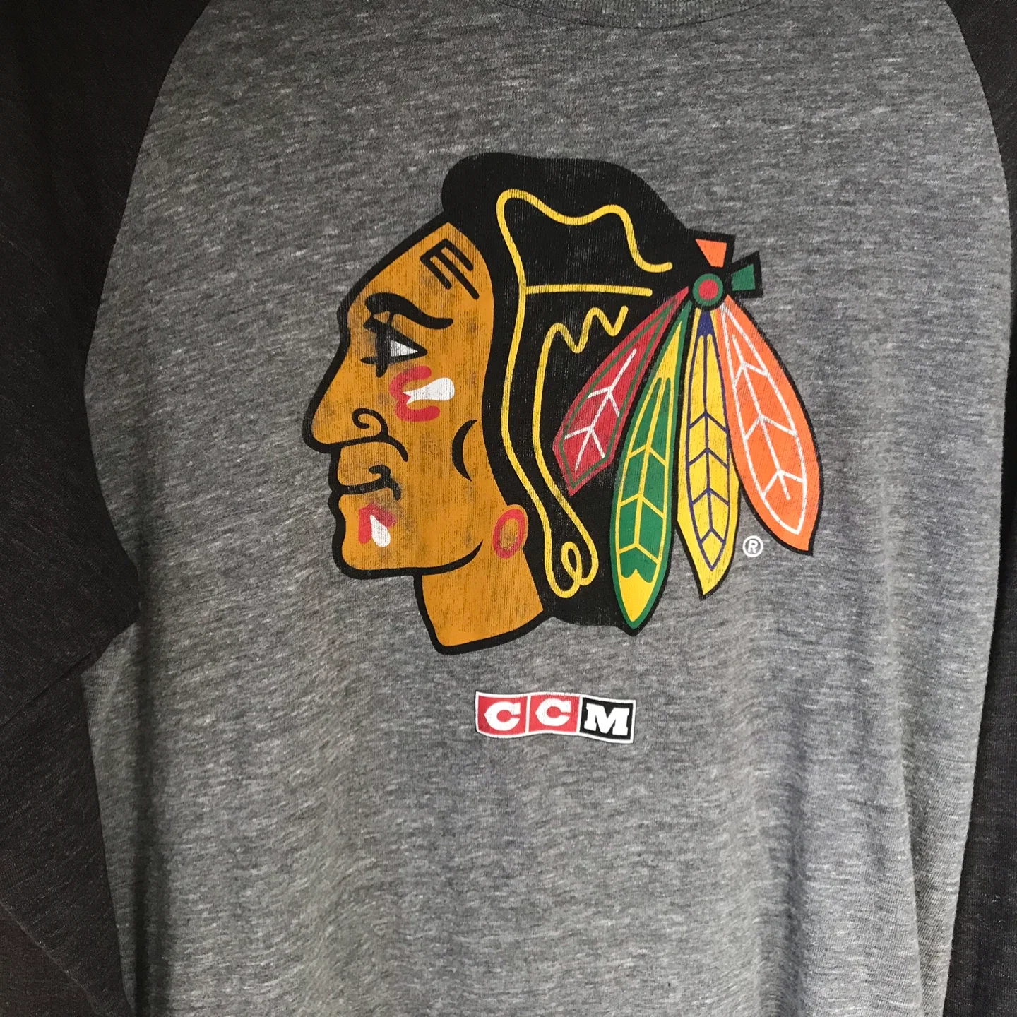 CCM Chicago Blackhawks Long Sleeve Shirt image indicator(2)