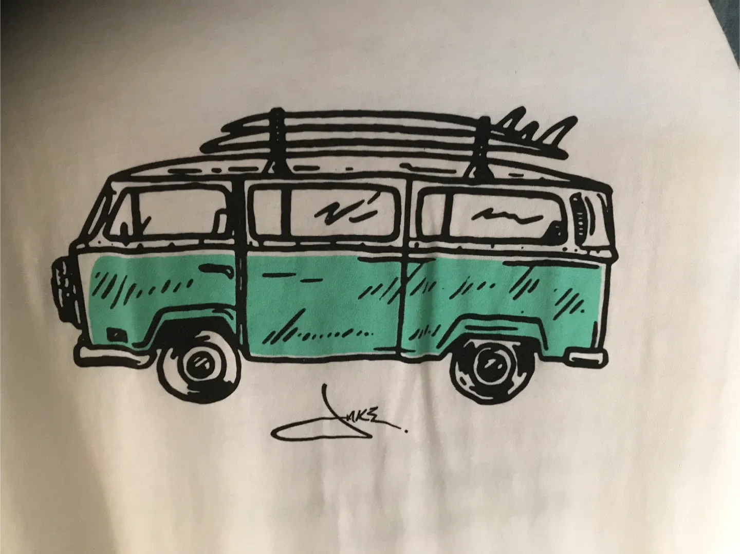 Surf Van Graphic Raglan Tee - L image indicator(3)