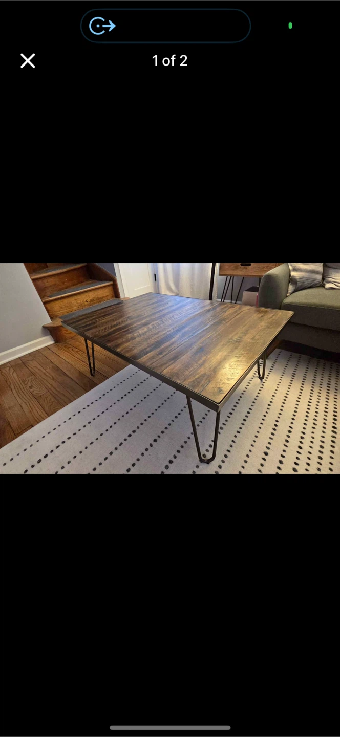 Wood World market coffee table great condition - photo 2