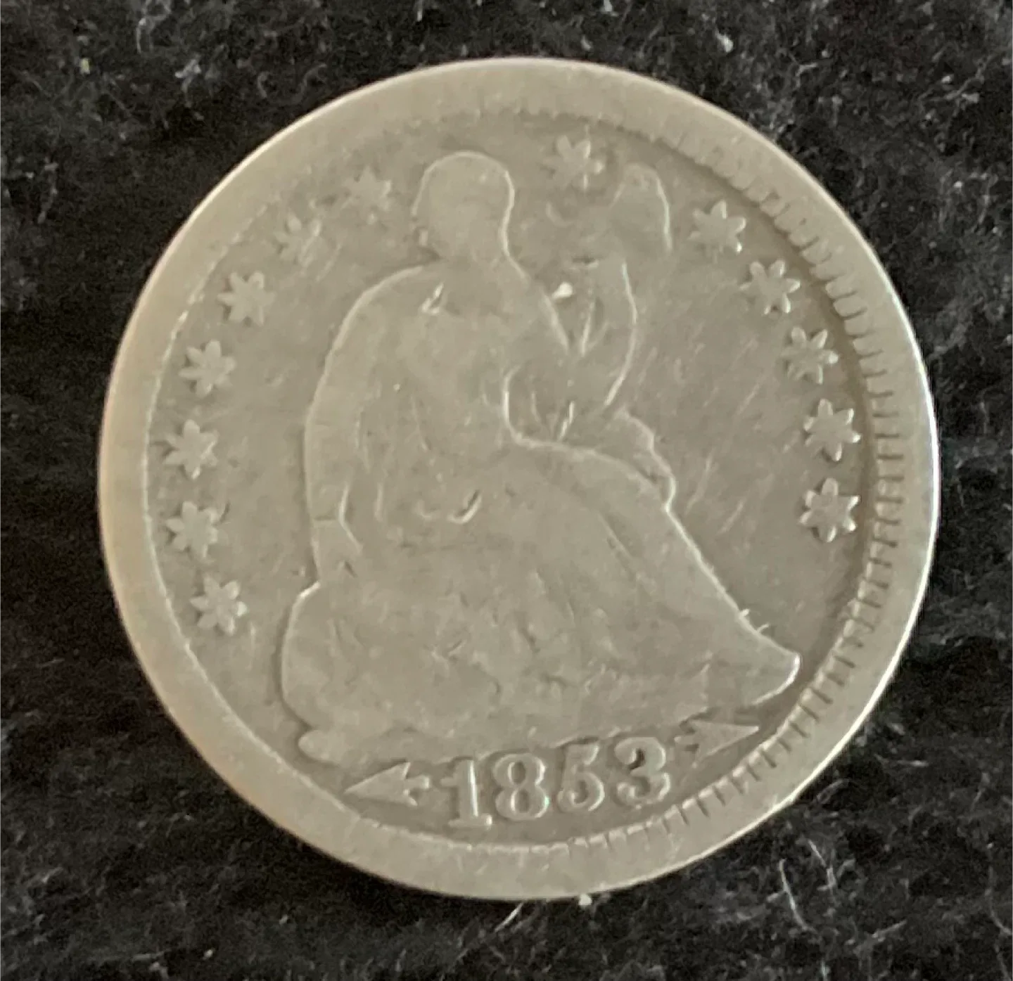 1853 Seated Liberty Half Dime with Arrows image indicator(2)