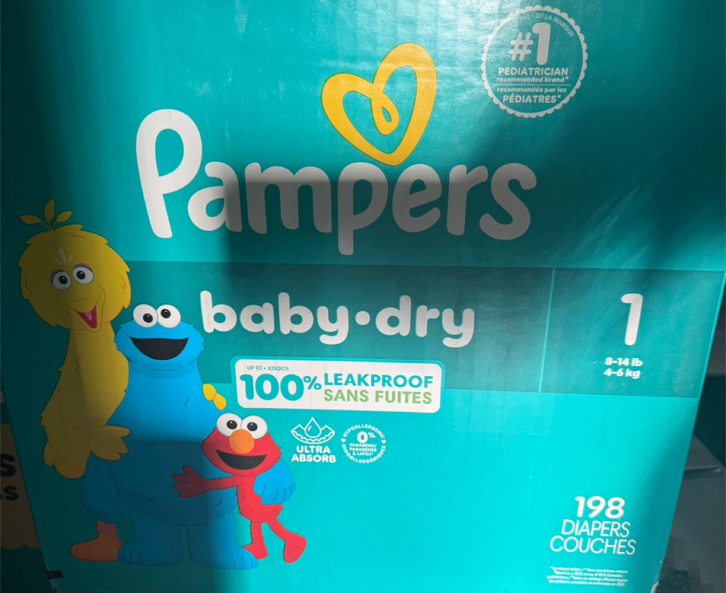 Pampers Baby-Dry Size 1 Diapers - 198 Count