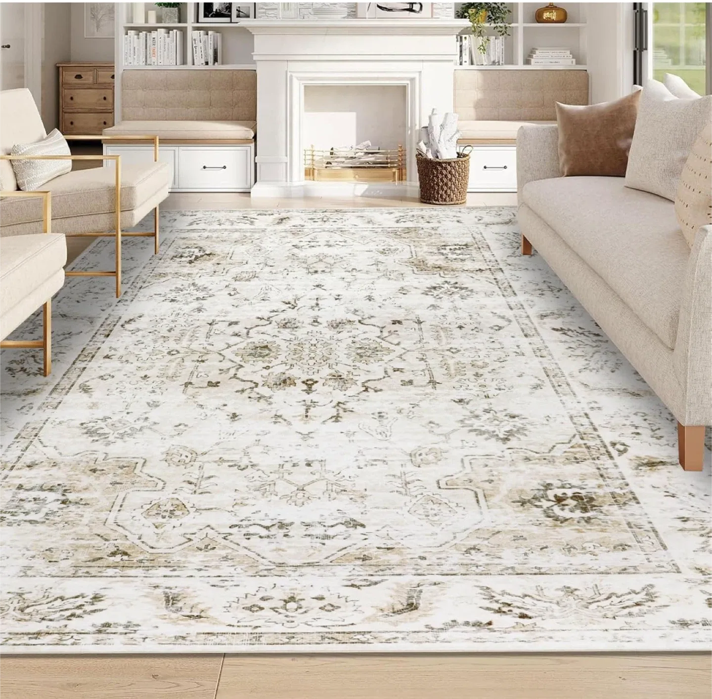Area Rug 9x6 ft- Soft Touch, Non-Skid Backing image indicator(7)
