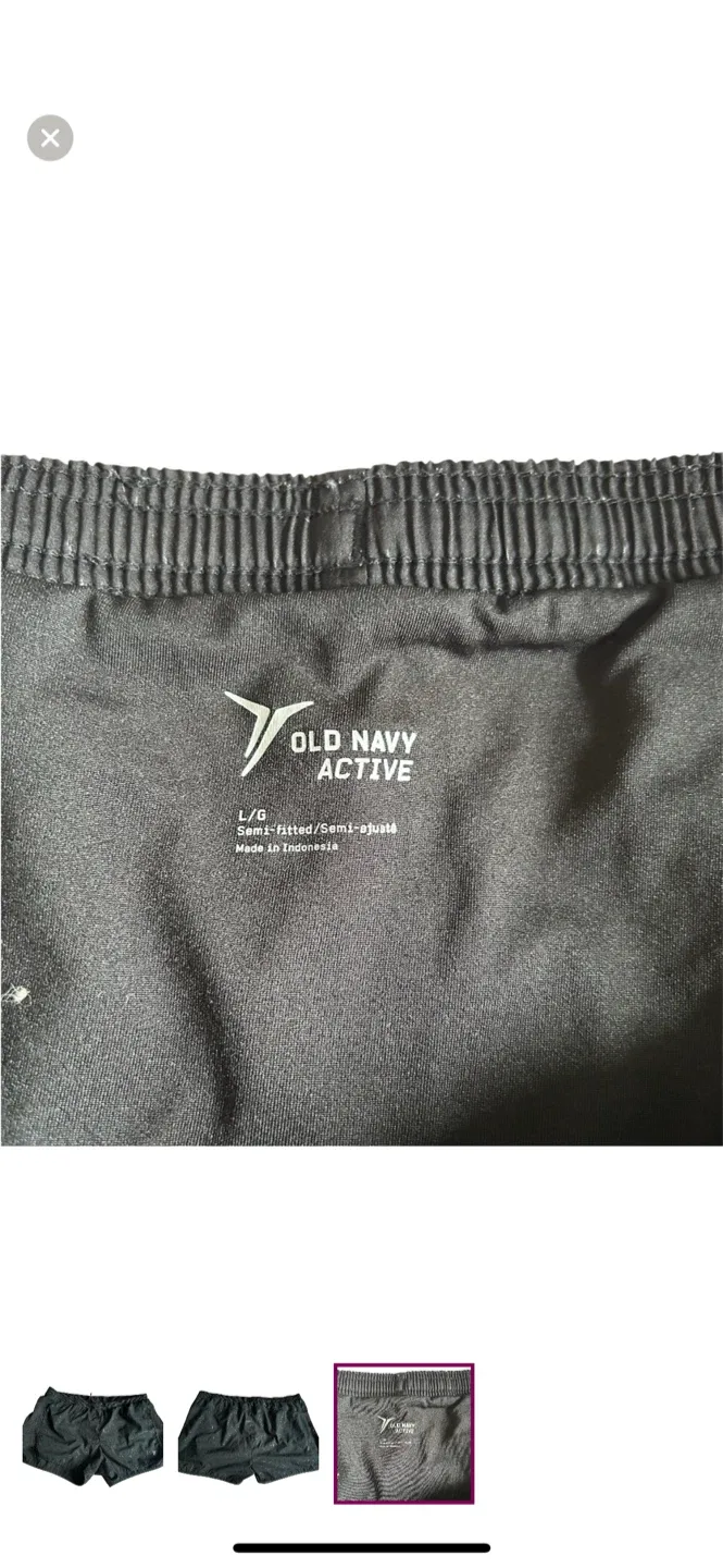 Old Navy Active Black Running Shorts - L image indicator(3)