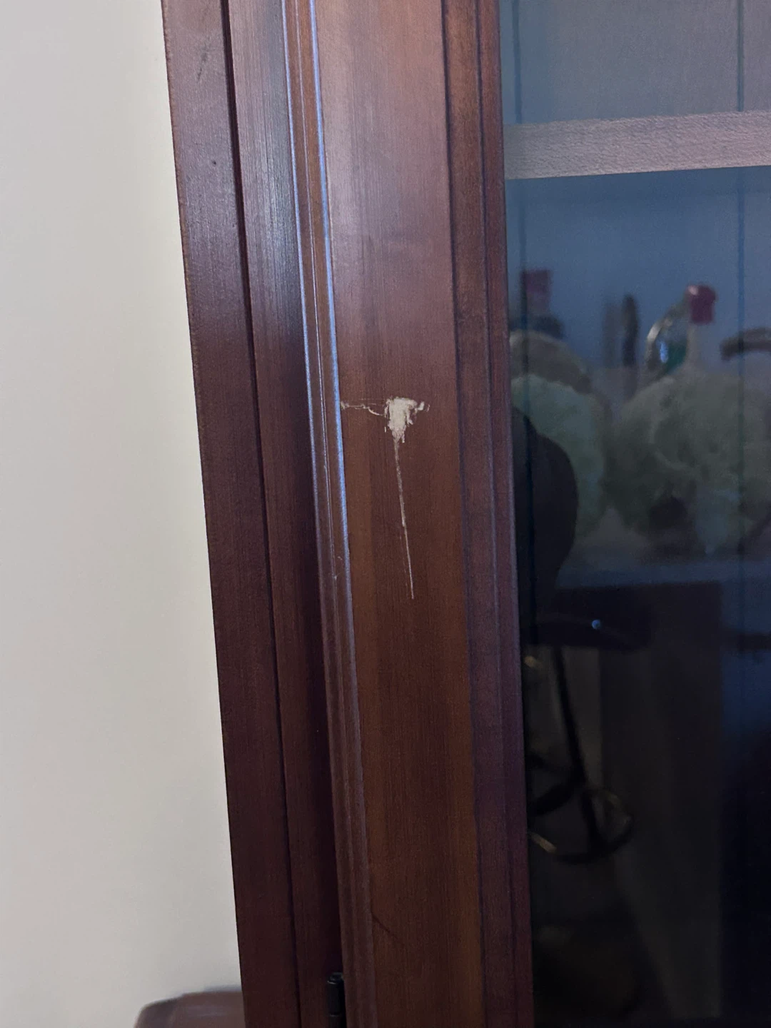 Dark Wood China Cabinet Hutch - photo 2